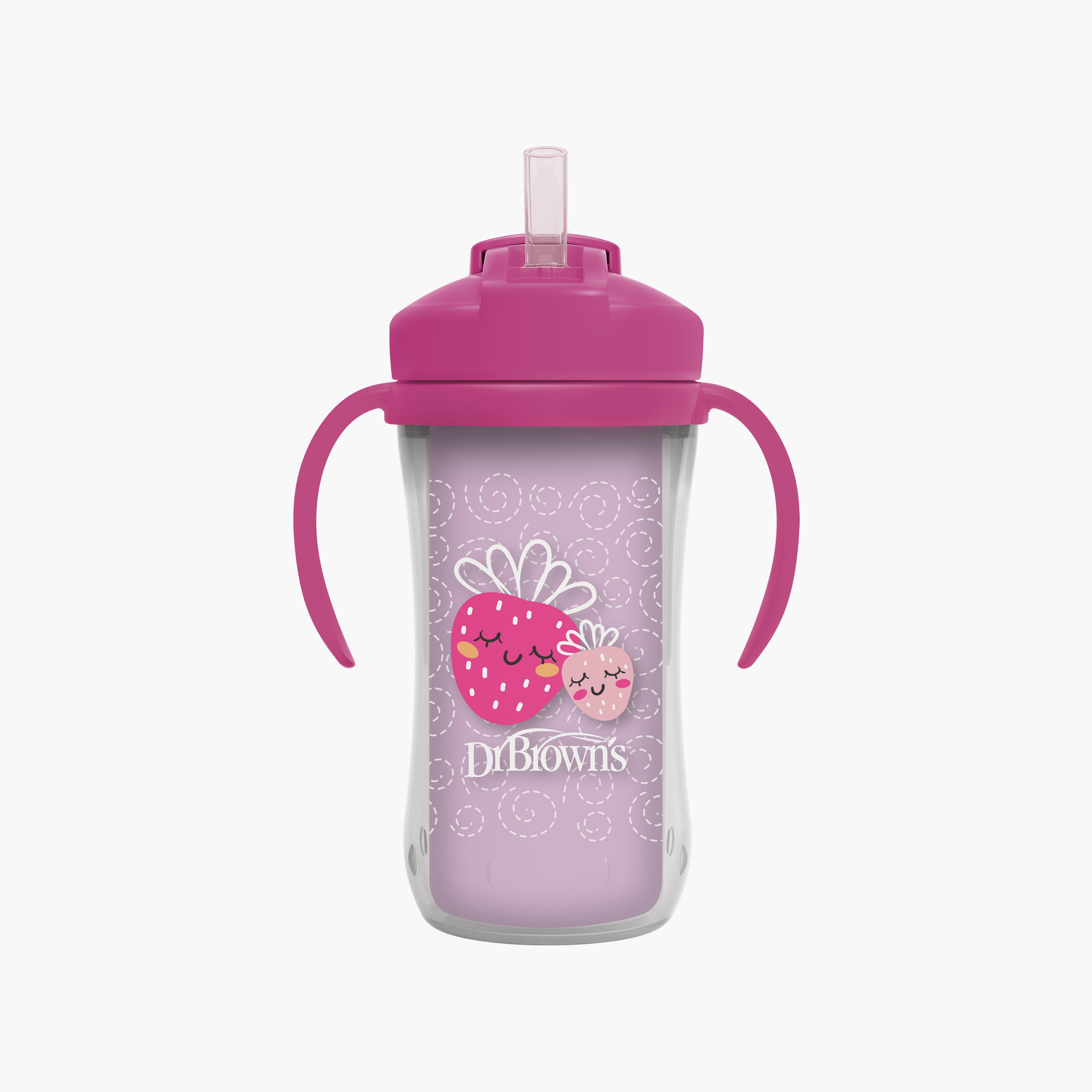 Dr. Brown's Milestones Insulated Straw Cup with Removable Handles & Sliding Lid- 300 ml -baby-feeding-mealtimeessentials-image-1