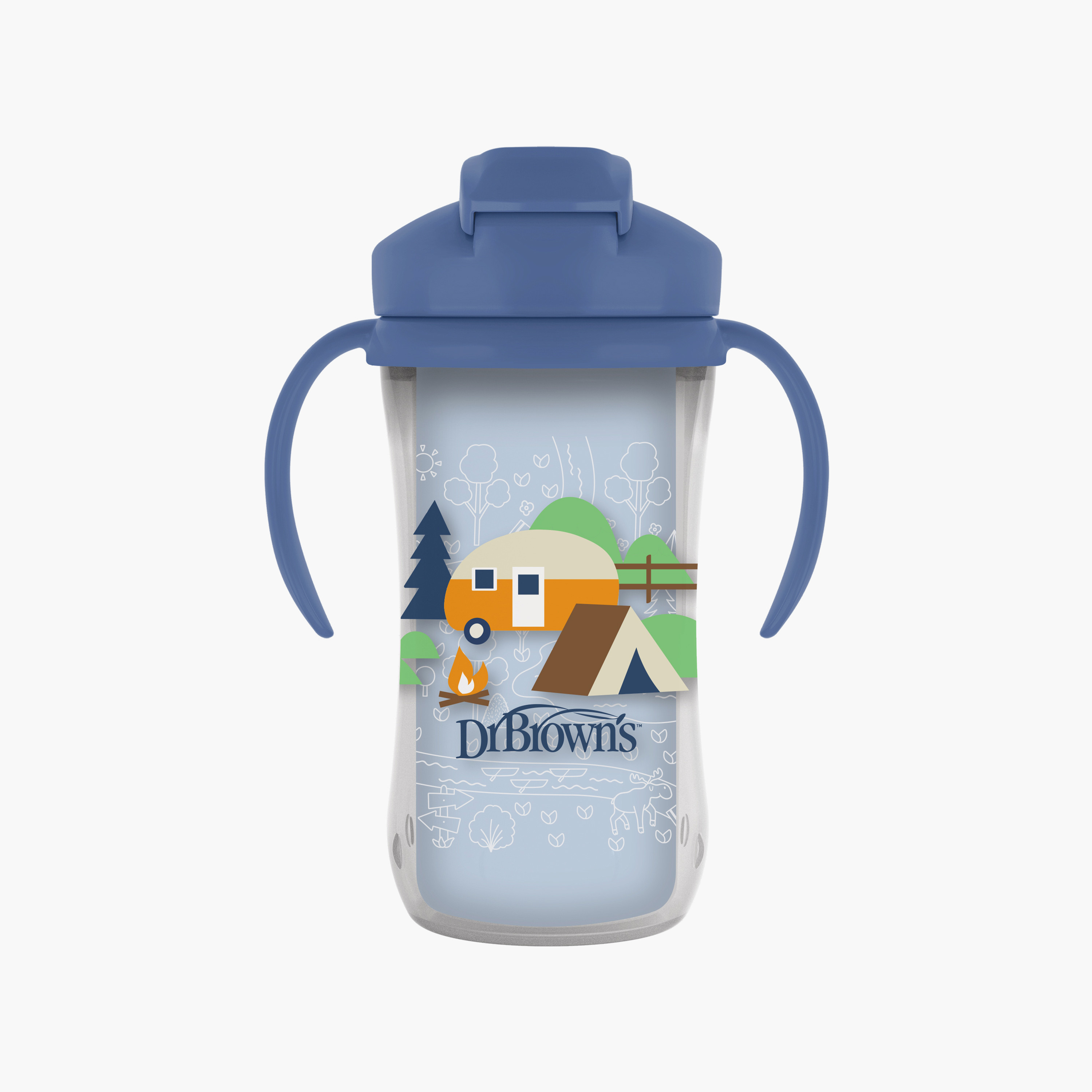 Dr. Brown's Milestones Insulated Straw Cup with Removable Handles & Sliding Lid- 300 ml -baby-feeding-mealtimeessentials-image-2