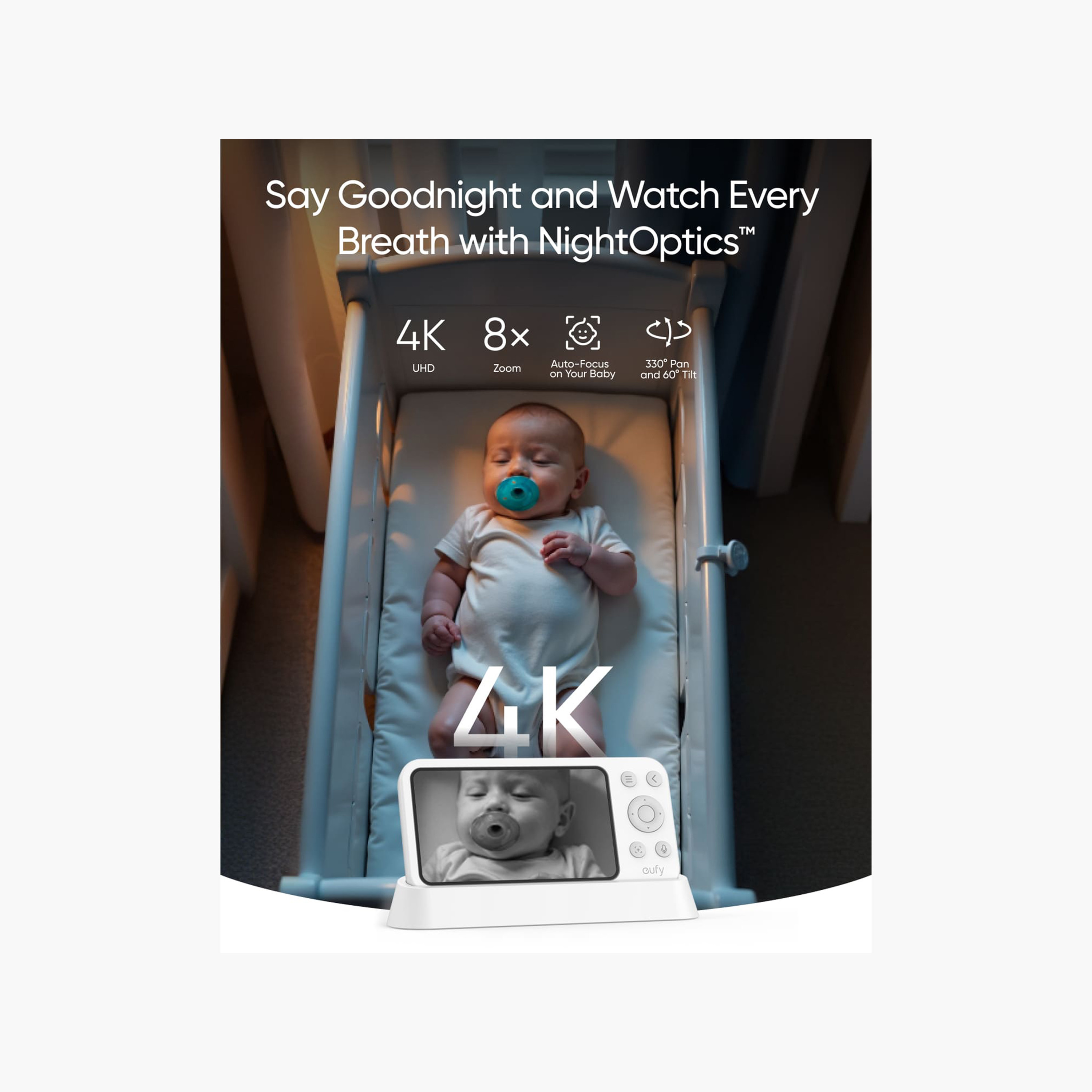 جهاز مراقبة أطفال يوفاي مع شاشة عالية الدقة من جينيريك-baby-healthandsafety-babymonitors-image-5