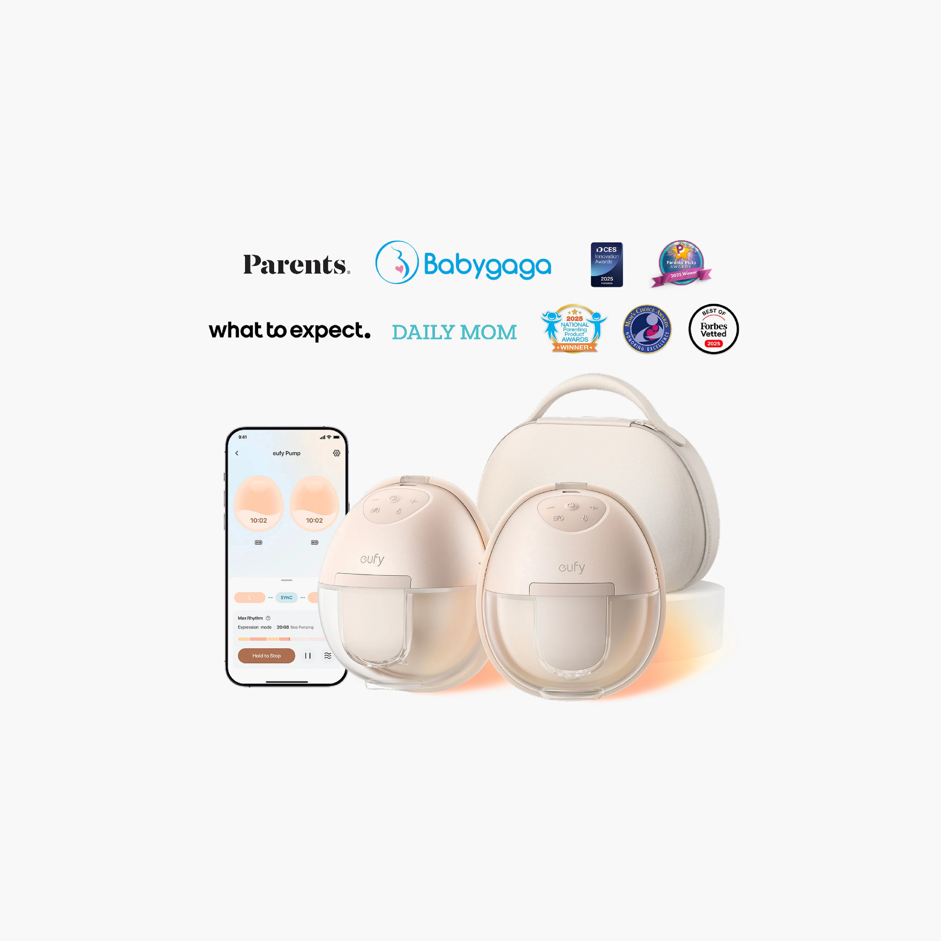 Generic Wearable Breast Pump with Charging Case-baby-feeding-breastfeedingandcare-image-2
