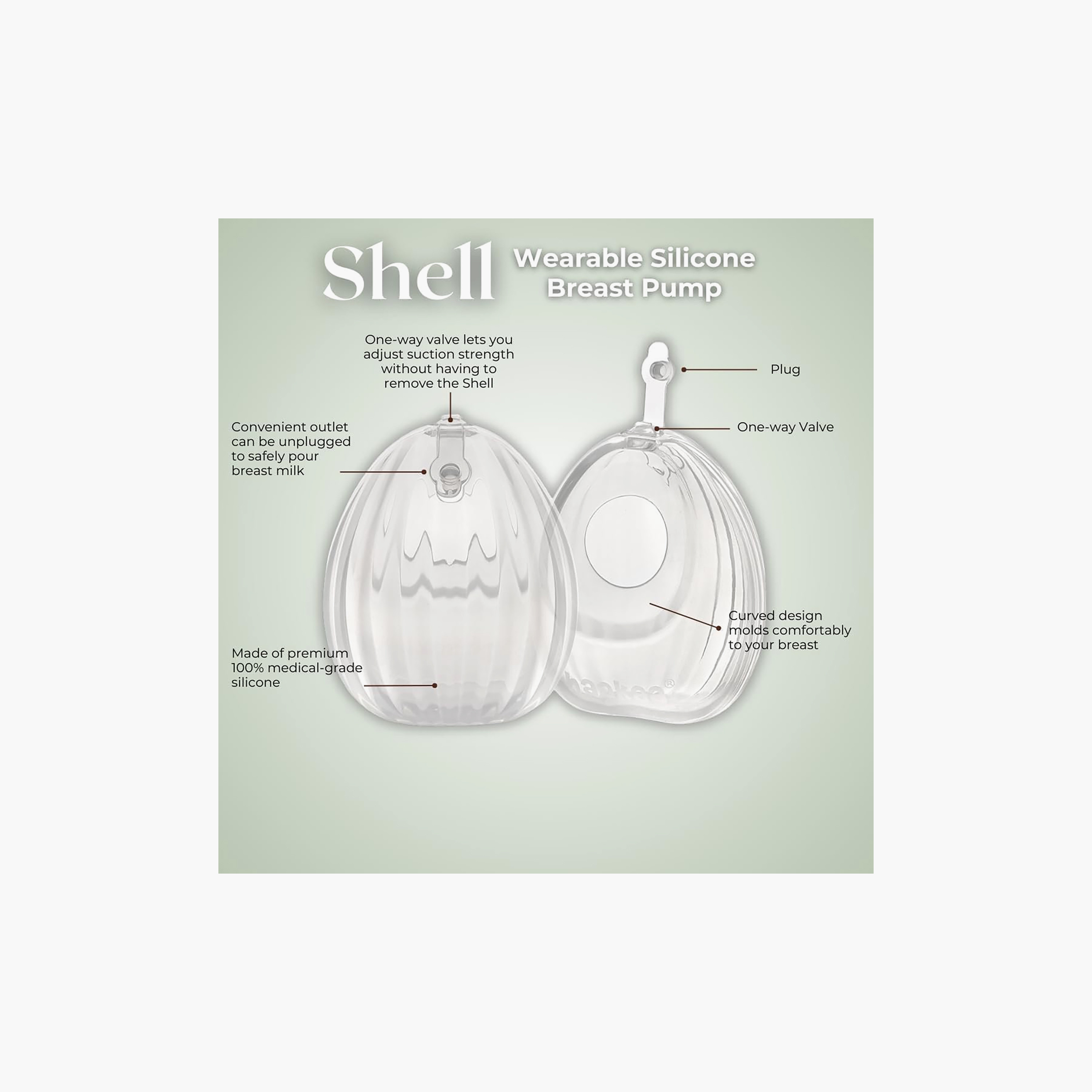 Haakaa Shell Wearable Silicone Manual Single Breast Pump-baby-feeding-breastfeedingandcare-image-7