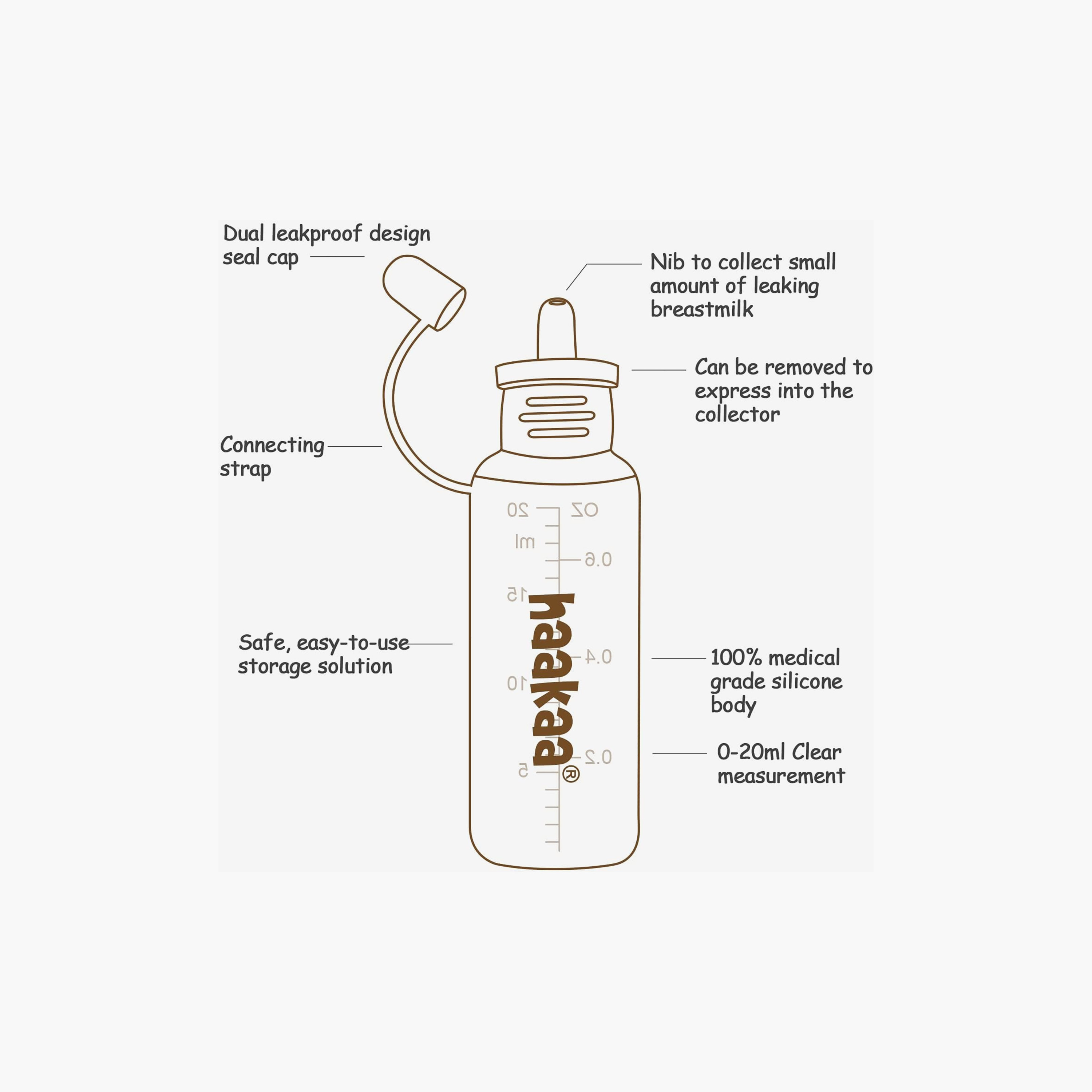 Haakaa 2-Piece Silicone Colostrum Collector - 20ml-baby-feeding-breastfeedingandcare-image-2