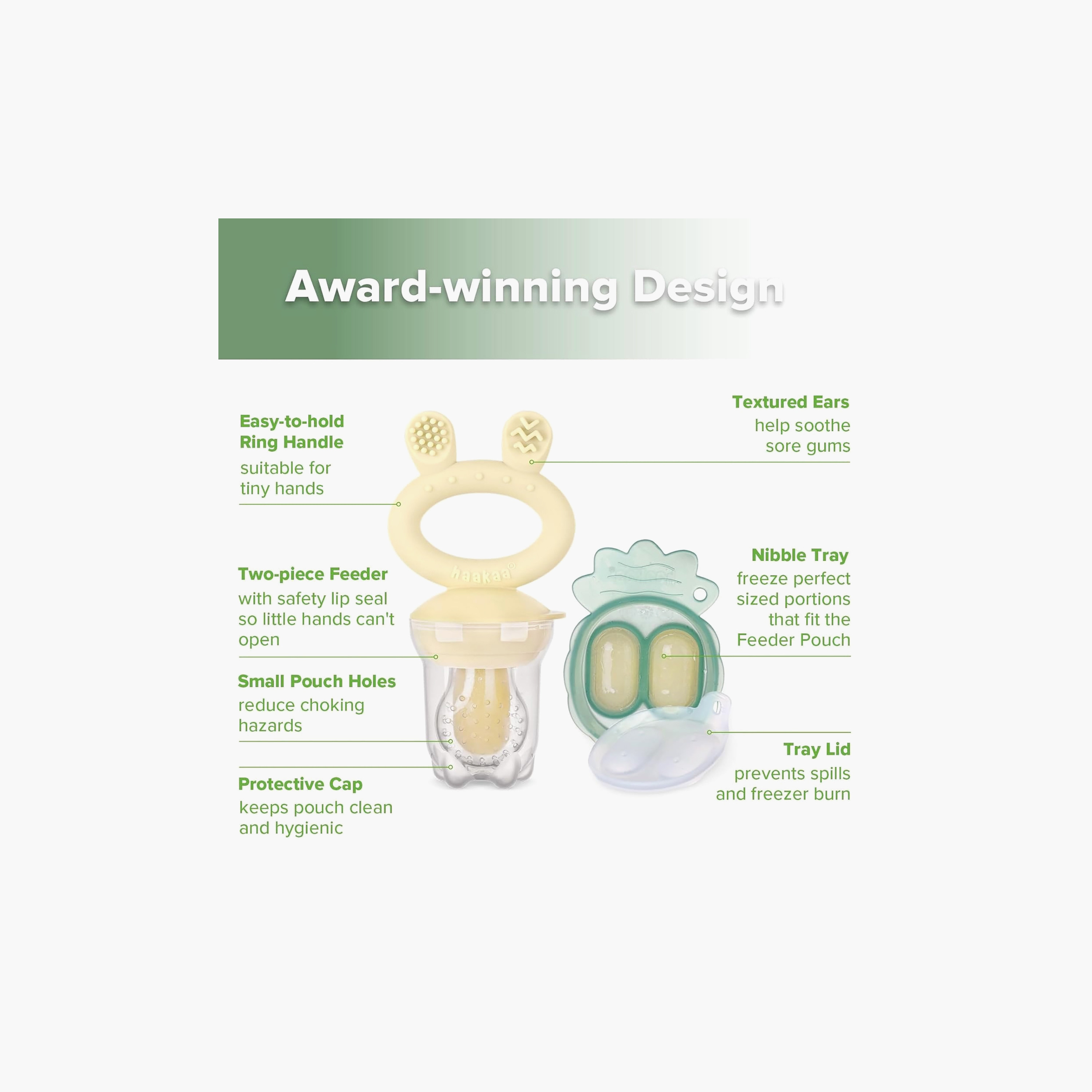 Haakaa Feed n Freeze Oat Feeder with Mini Nibble Tray-baby-feeding-mealtimeessentials-image-5