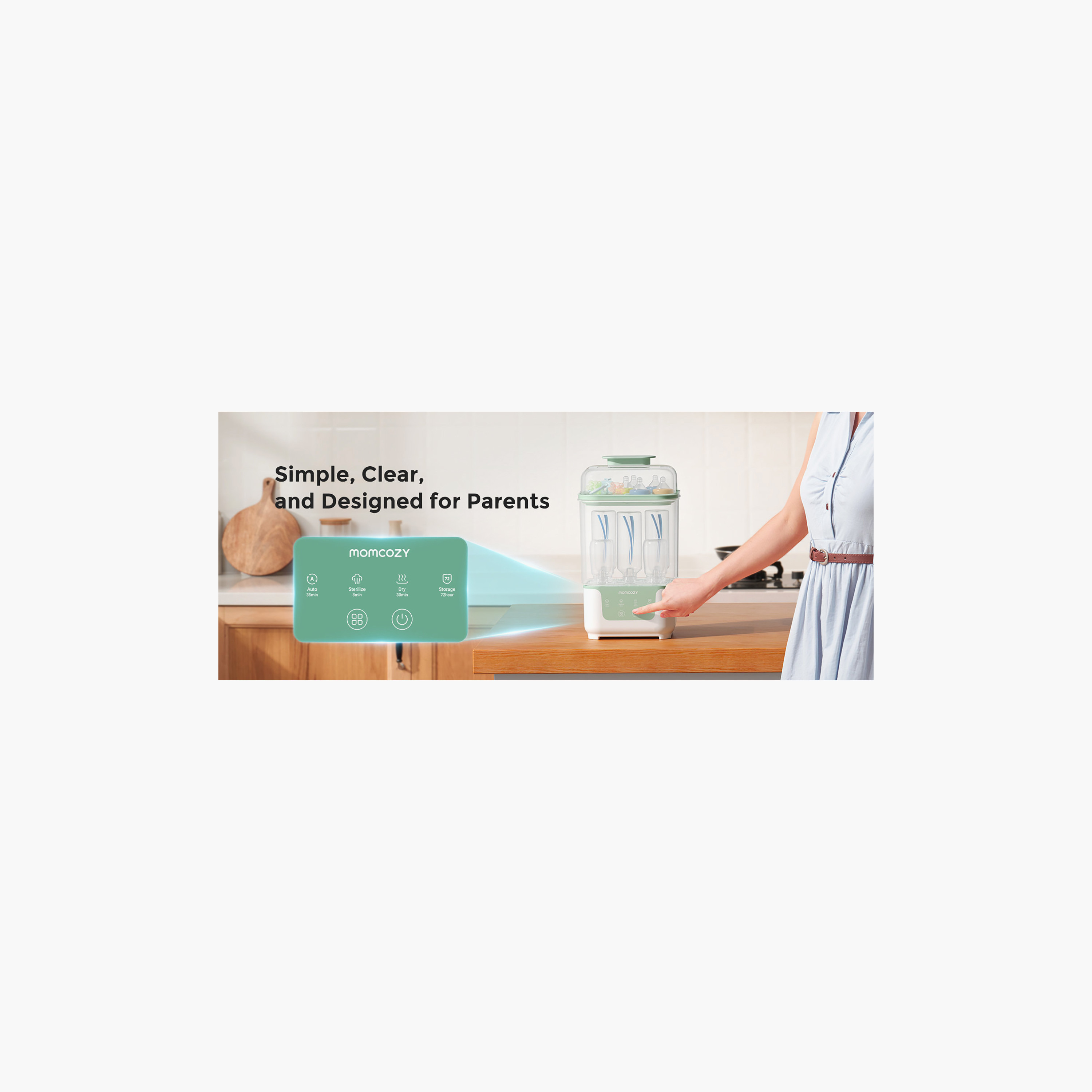 معقم ومجفف زجاجات متراص 4 في 1 من مومكوزي-baby-feeding-sterilizersandwarmers-image-13