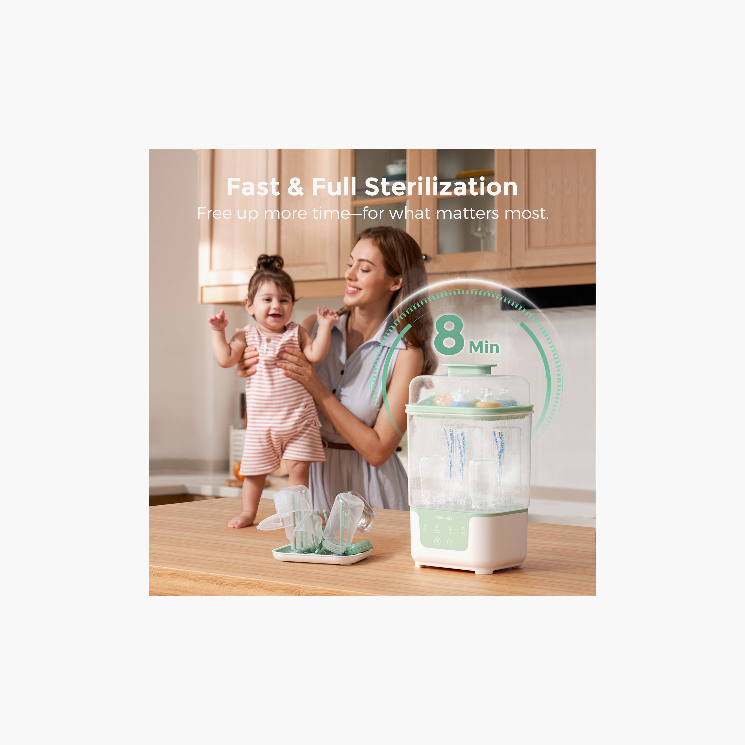 معقم ومجفف زجاجات متراص 4 في 1 من مومكوزي-baby-feeding-sterilizersandwarmers-image-2
