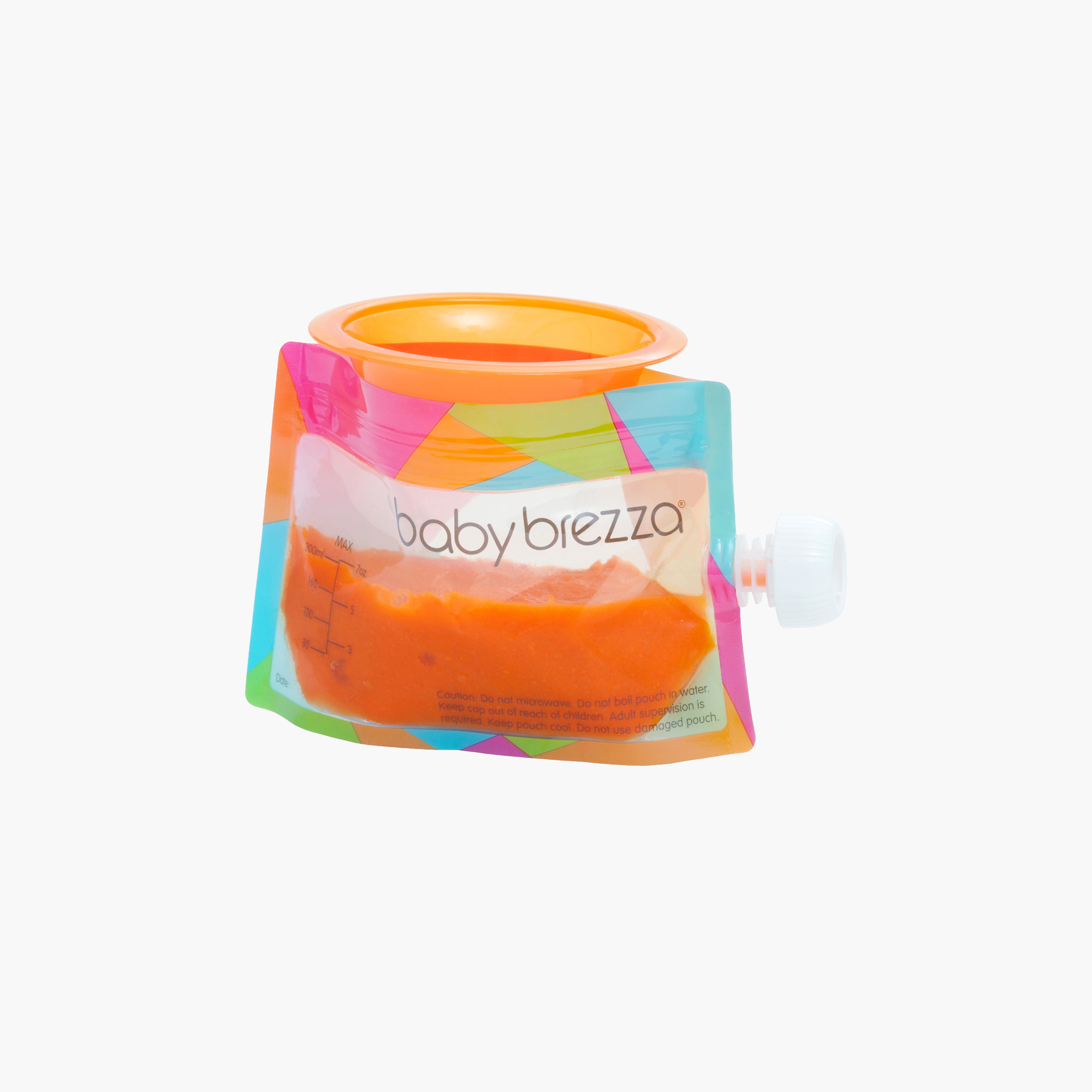 عبوة من 10 أكياس طعام للأطفال مع قمع من بيبي بريزا-baby-feeding-babyfoodprocessors-image-2