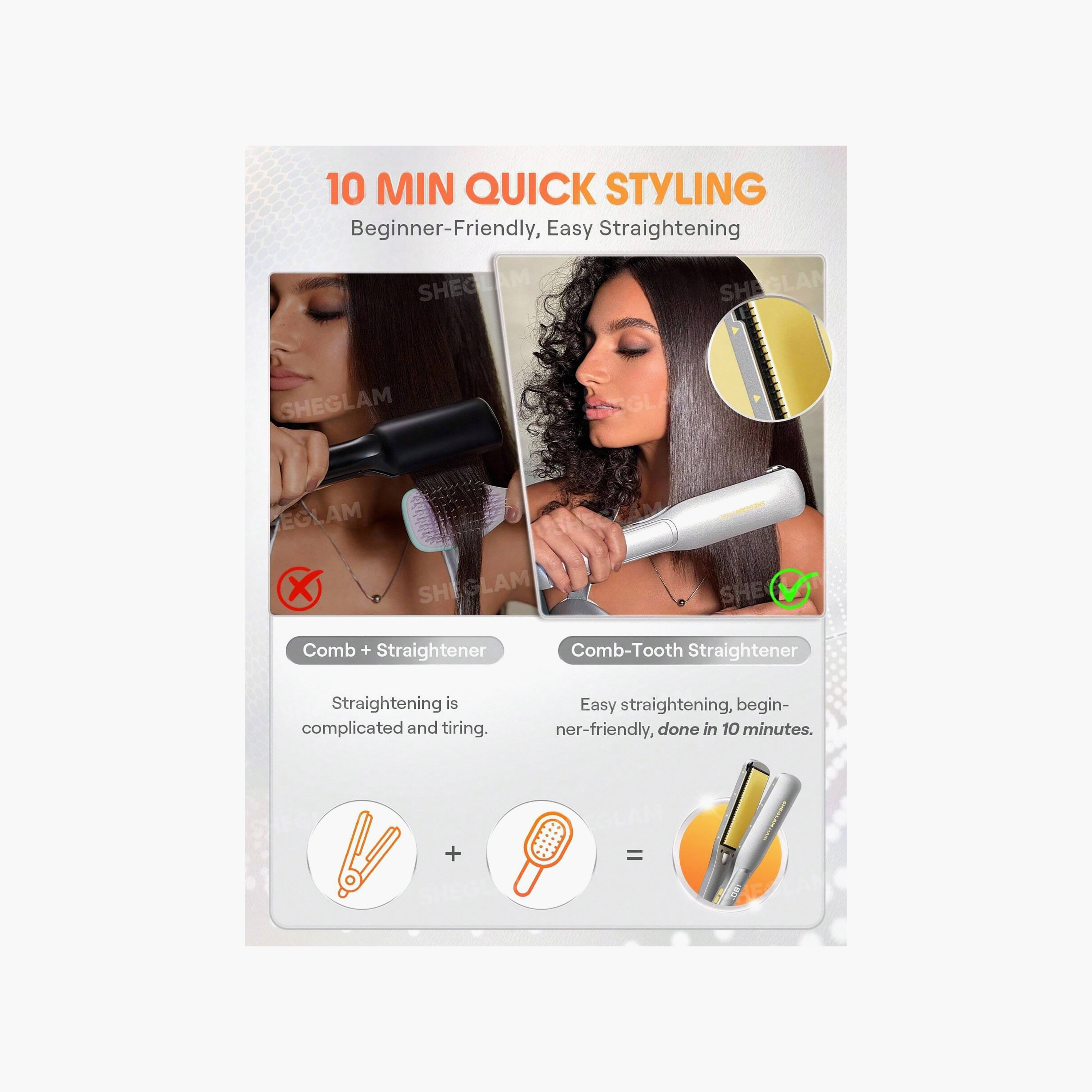 Sheglam Hair Sleek Chic Wide Glide Straightener-beautyandpersonalcare-appliances-hairstylingtools-straighteners-image-4