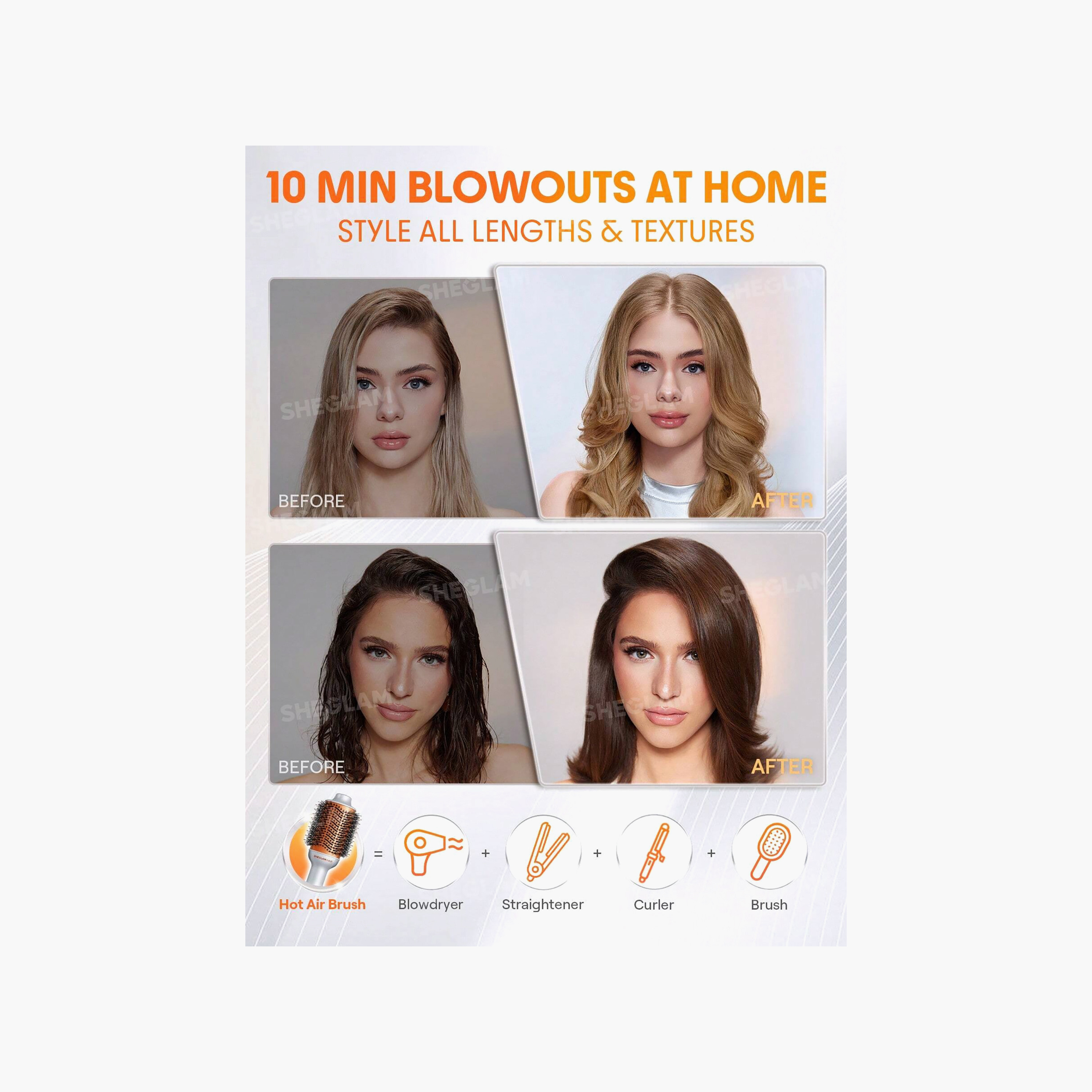 Sheglam Hair Blowout Bliss Volumizing Hot Air Brush-beautyandpersonalcare-appliances-hairstylingtools-stylingbrushes-image-3