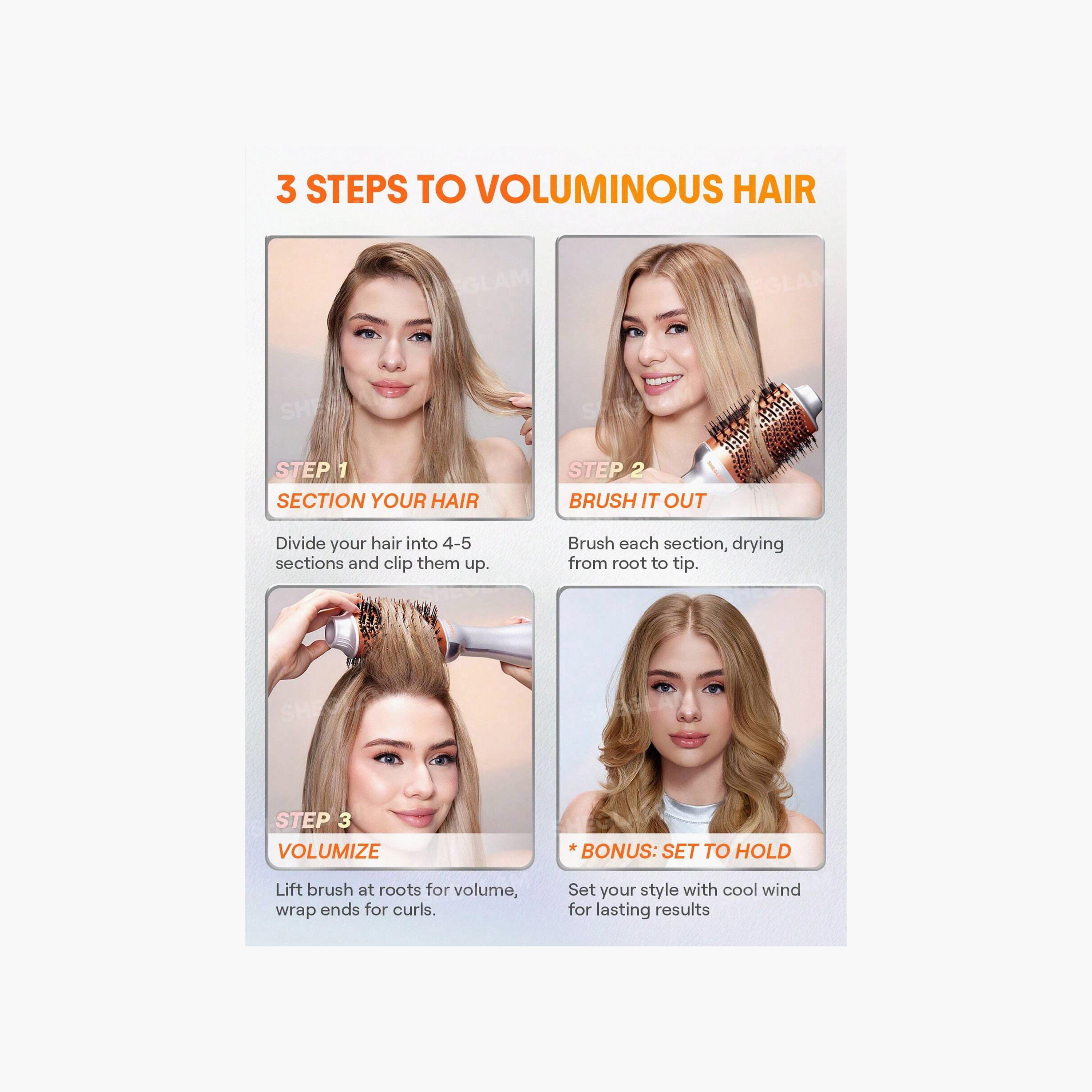 Sheglam Hair Blowout Bliss Volumizing Hot Air Brush-beautyandpersonalcare-appliances-hairstylingtools-stylingbrushes-image-9