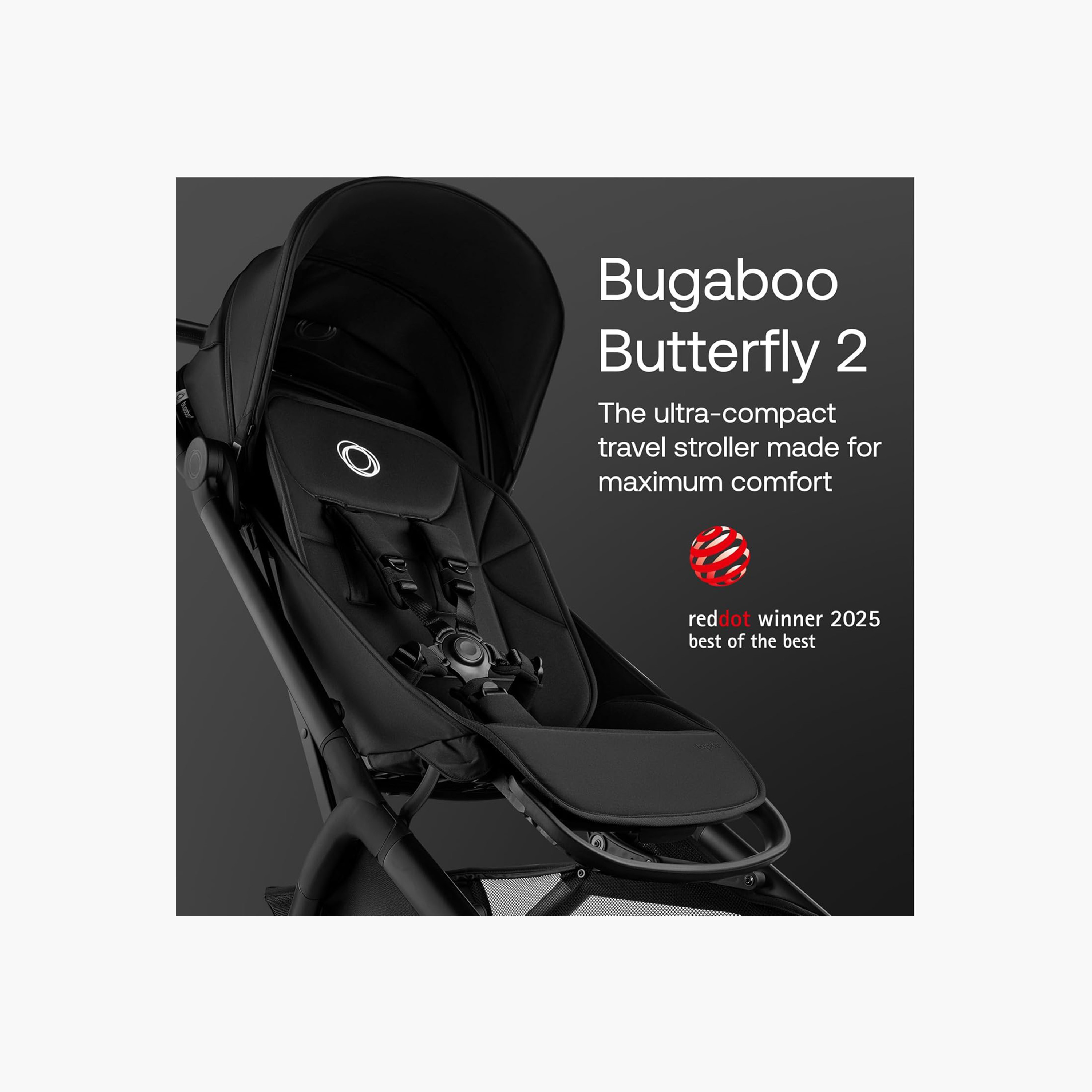 Bugaboo Butterfly 2 Travel Stroller with Seat Belt System and Foot Lock Brake-baby-gear-strollersandprams-strollers-image-2