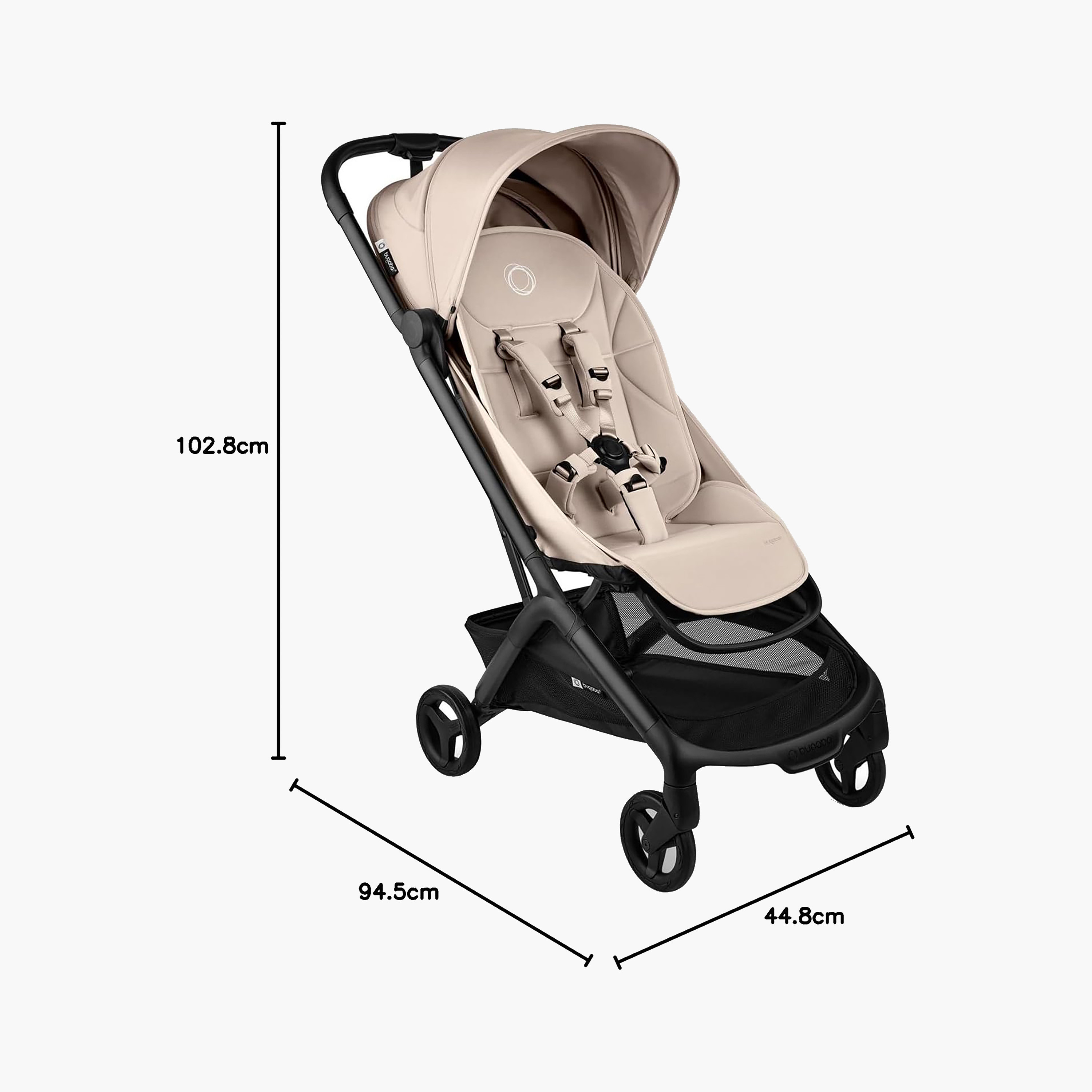 عربة سفر للأطفال باترفلاي 2 مع نظام أحزمة أمان ومكابح قفل بالقدم من بوغابو-baby-gear-strollersandprams-strollers-image-17