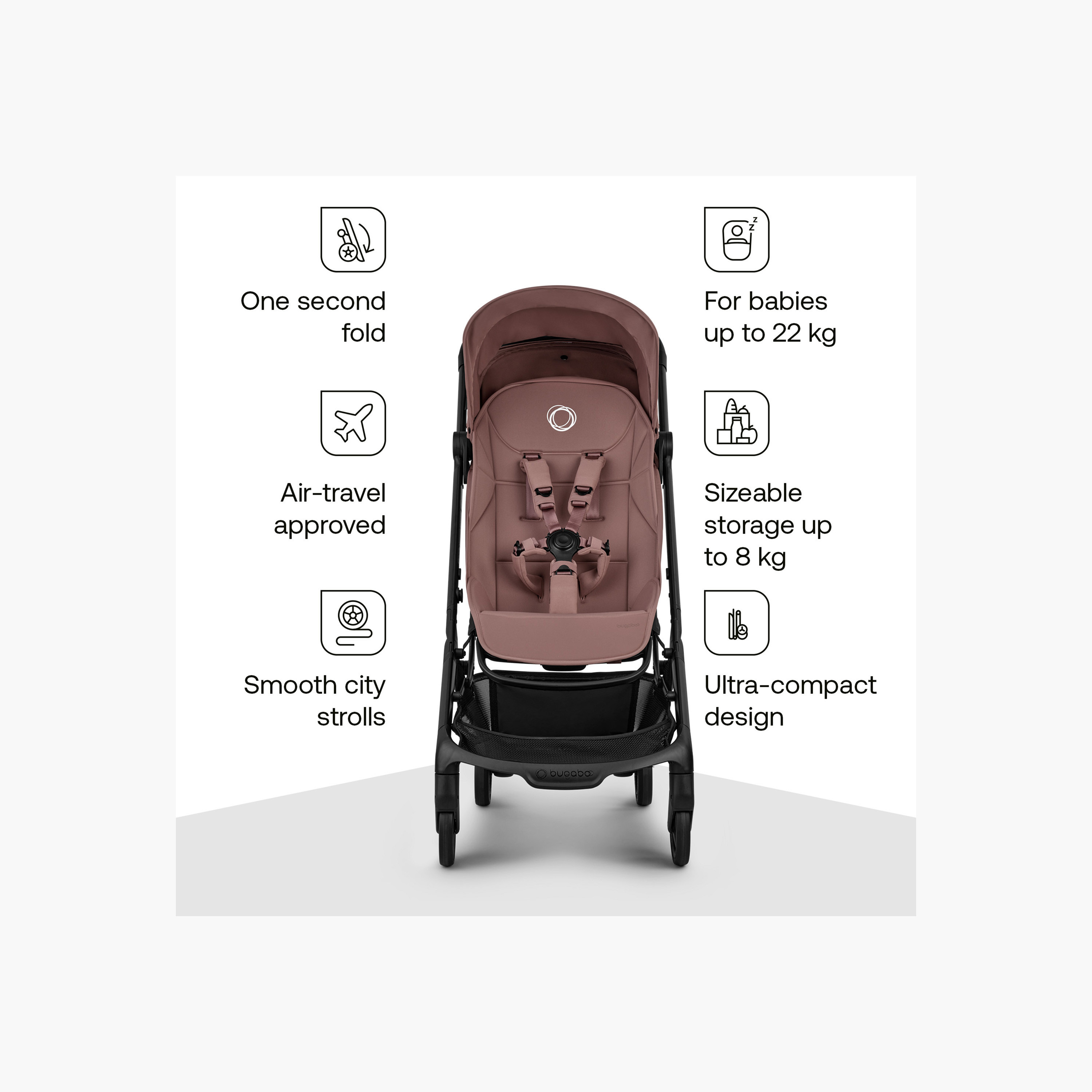 Bugaboo Butterfly 2 Travel Stroller with Seat Belt System and Foot Lock Brake-baby-gear-strollersandprams-strollers-image-3