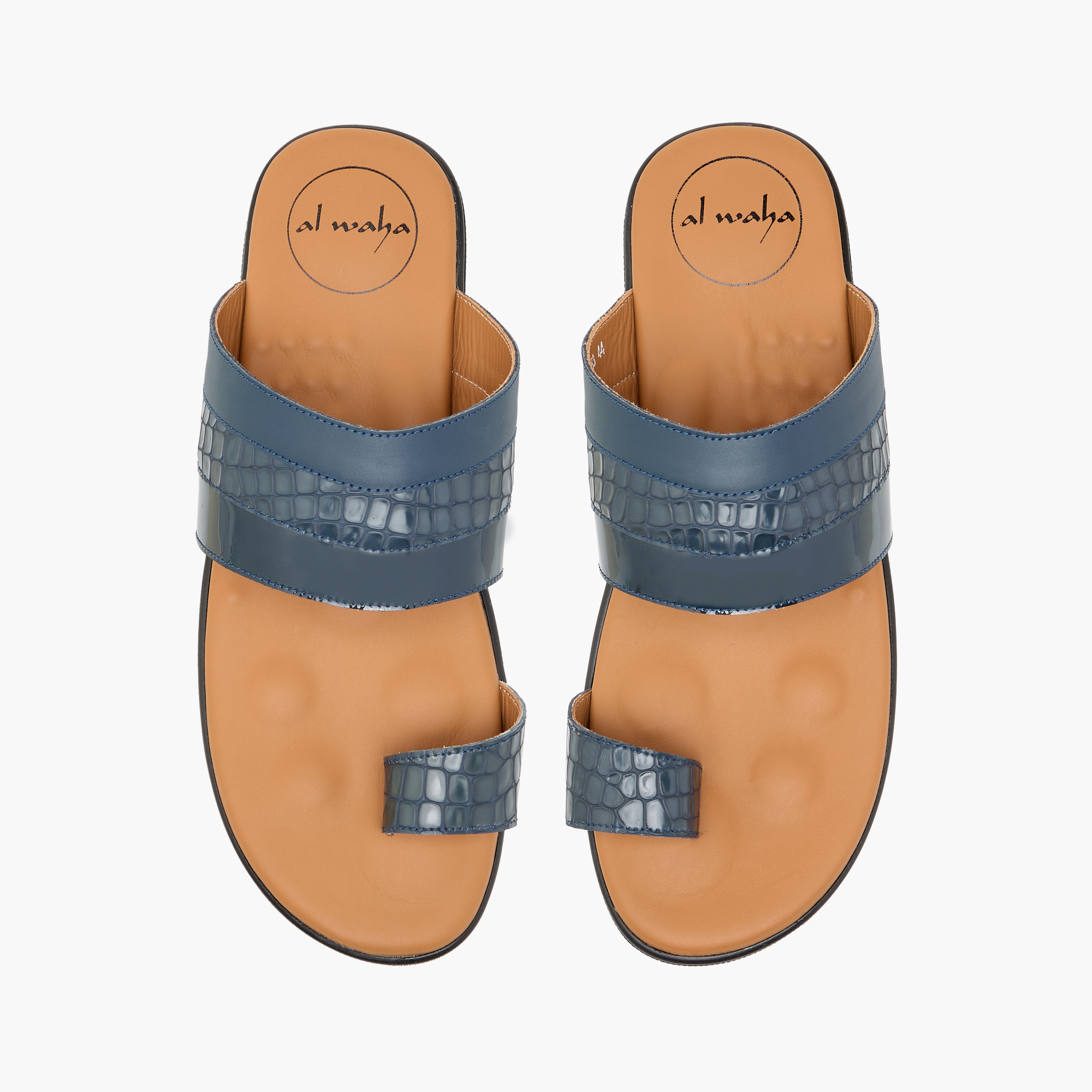 صندل عربي سهل الارتداء بملمس جلد حيوانات وإصبع من الواحة-men-shoes-sandals-image-1