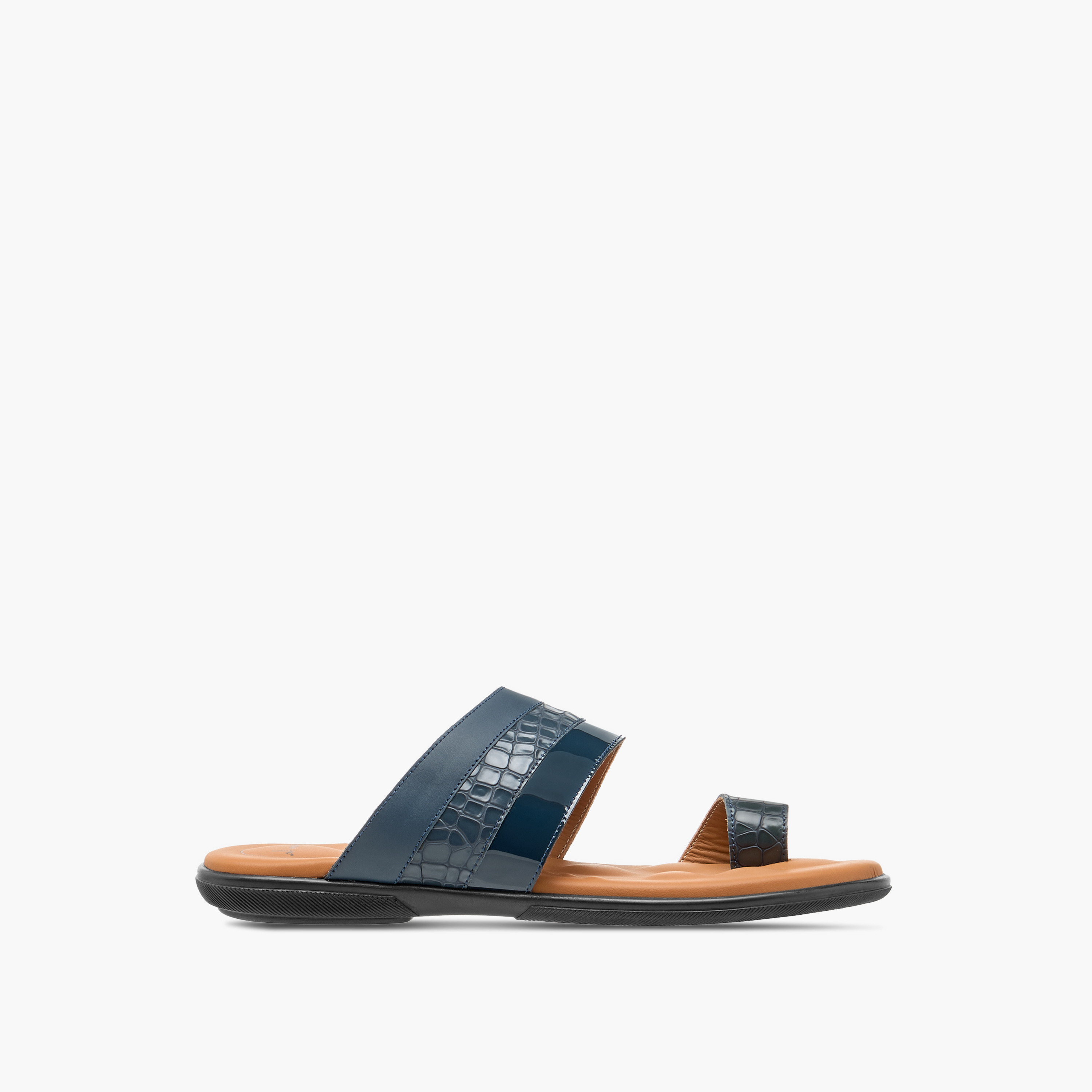 صندل عربي سهل الارتداء بملمس جلد حيوانات وإصبع من الواحة-men-shoes-sandals-image-2