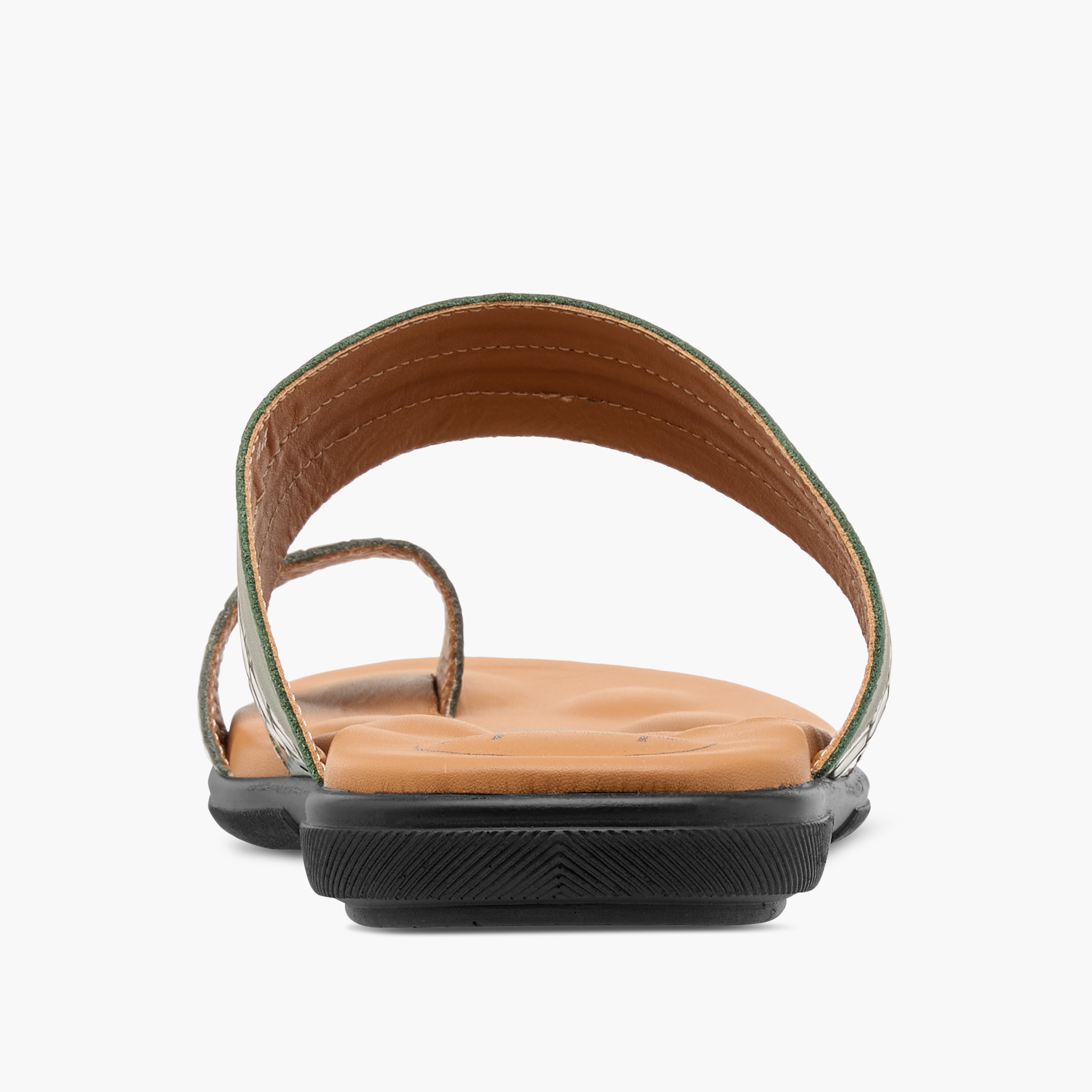 Al Waha Animal Textured Slip-On Arabic Sandals with Toe Loop Detail-men-shoes-sandals-image-4