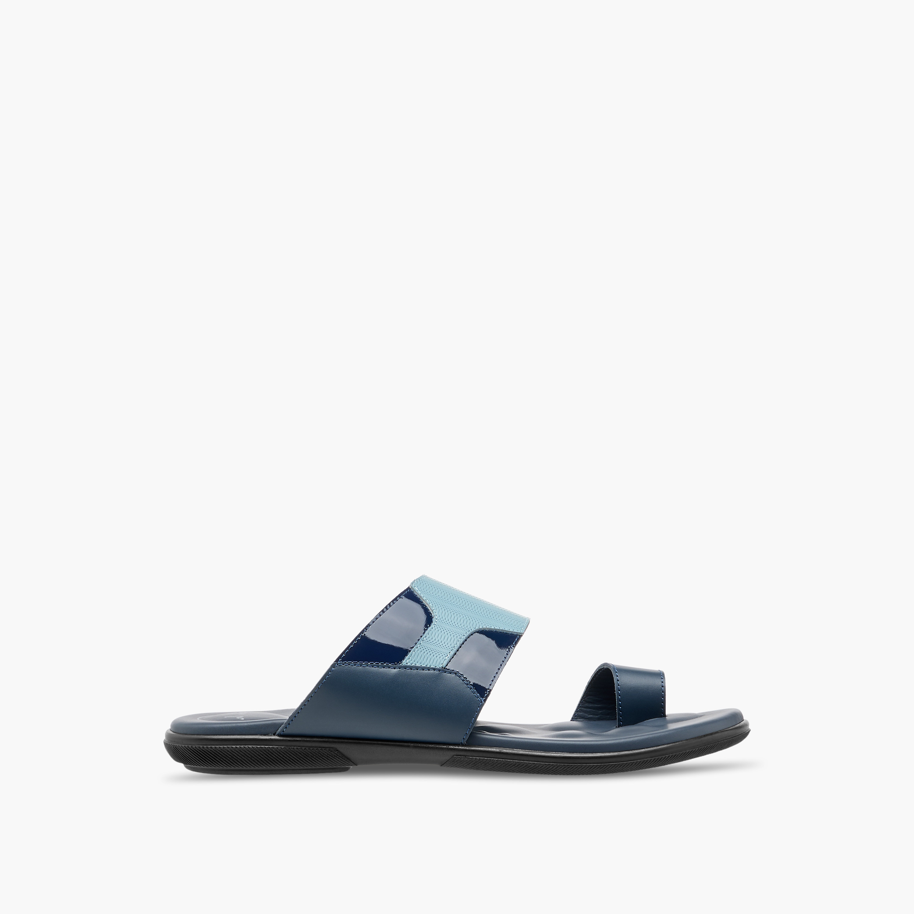 Al Waha Panelled Slip-On Arabic Sandals with Toe Loop Detail-men-shoes-sandals-image-2