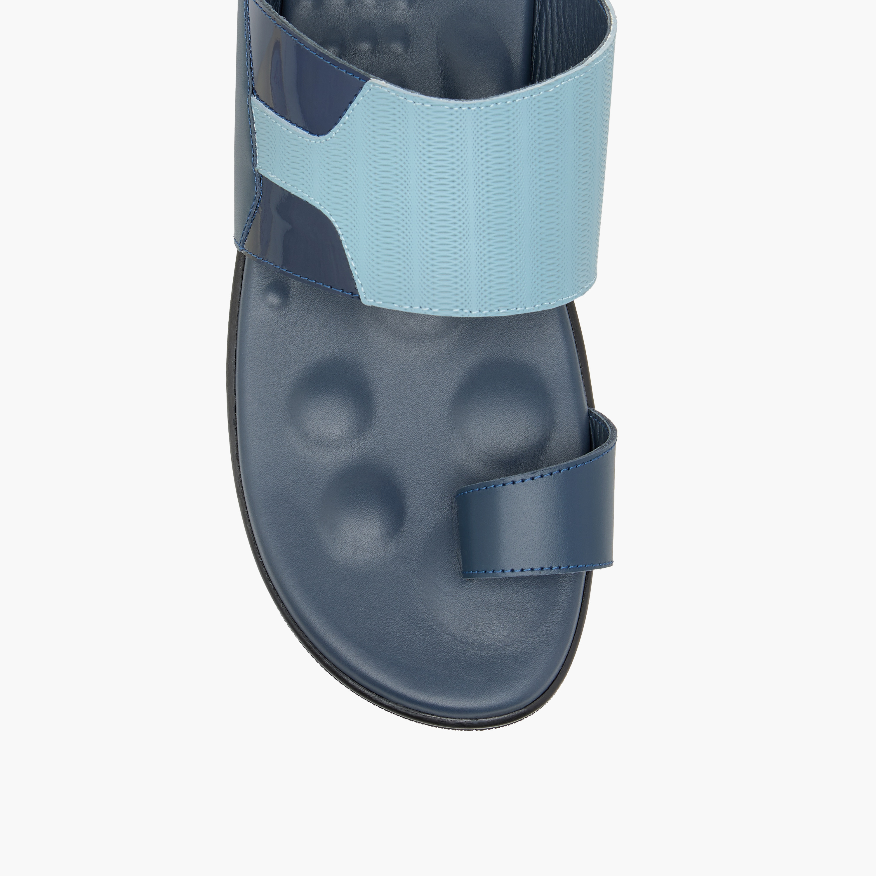 Al Waha Panelled Slip-On Arabic Sandals with Toe Loop Detail-men-shoes-sandals-image-3
