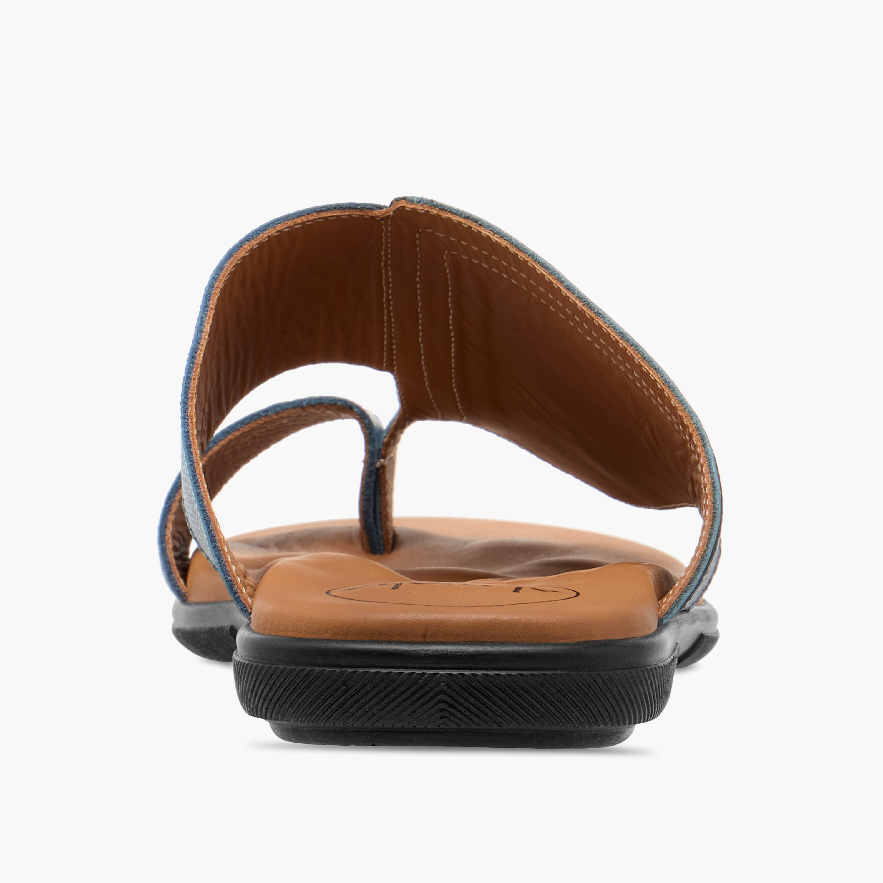 Al Waha Panelled Slip-On Arabic Sandals with Toe Loop Detail-men-shoes-sandals-image-4