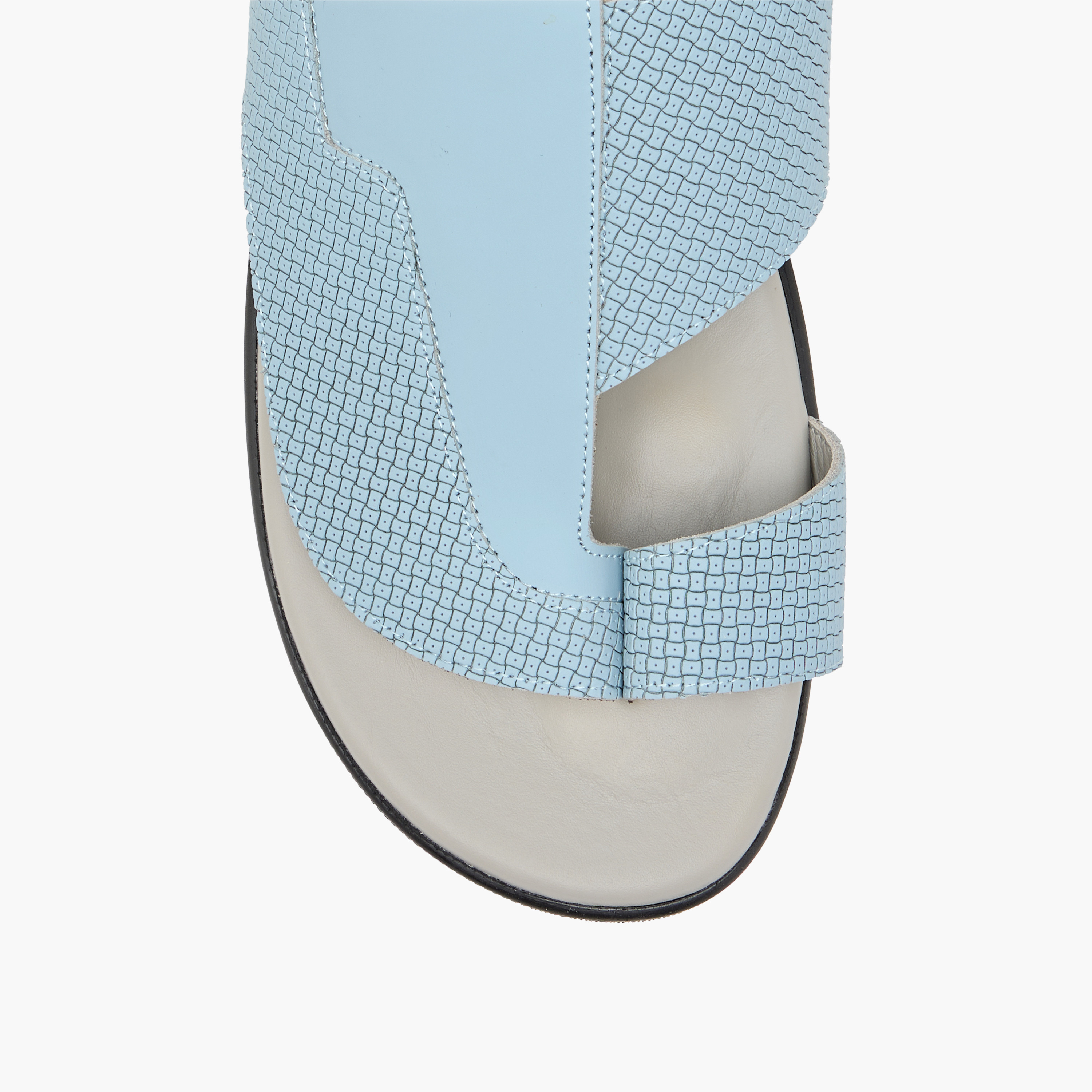 Al Waha Weave Textured Slip-On Arabic Sandals-men-shoes-sandals-image-3