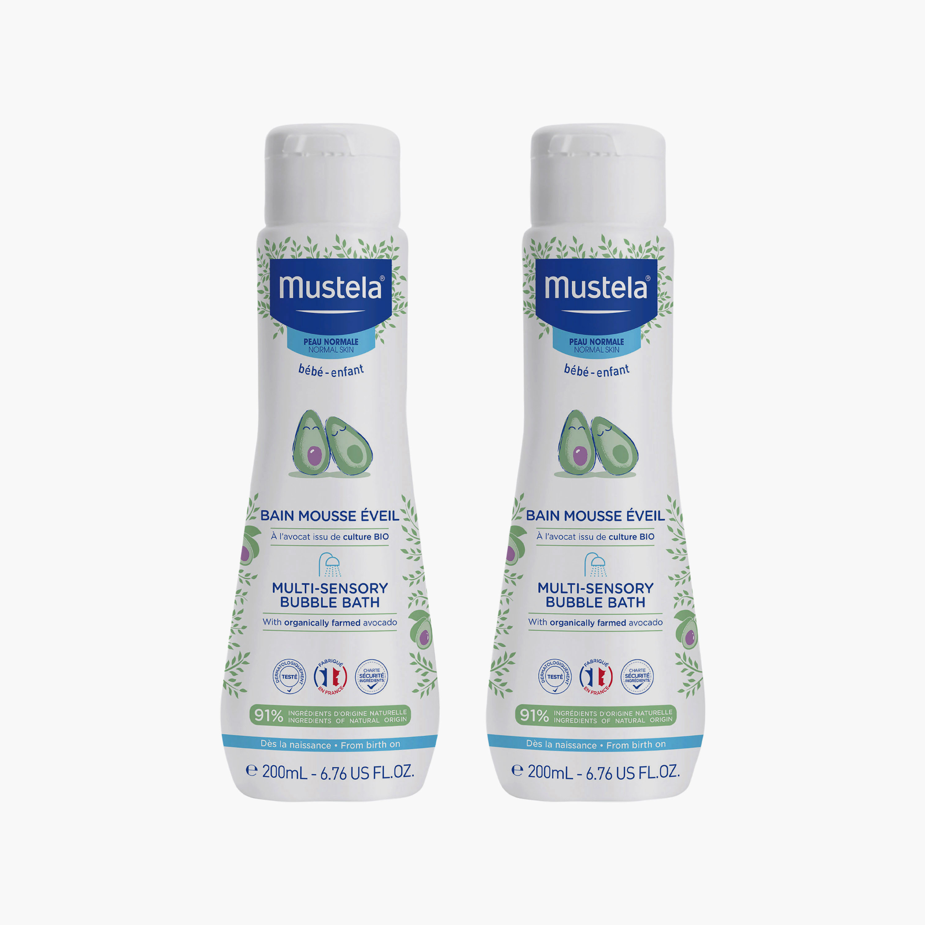 حمام رغوة متعدد الحواس بالأفوكادو المزروع عضوياً - 200 مل من موستيلا-baby-bathandcare-hairbodyskincare-bodywashandsoaps-image-4