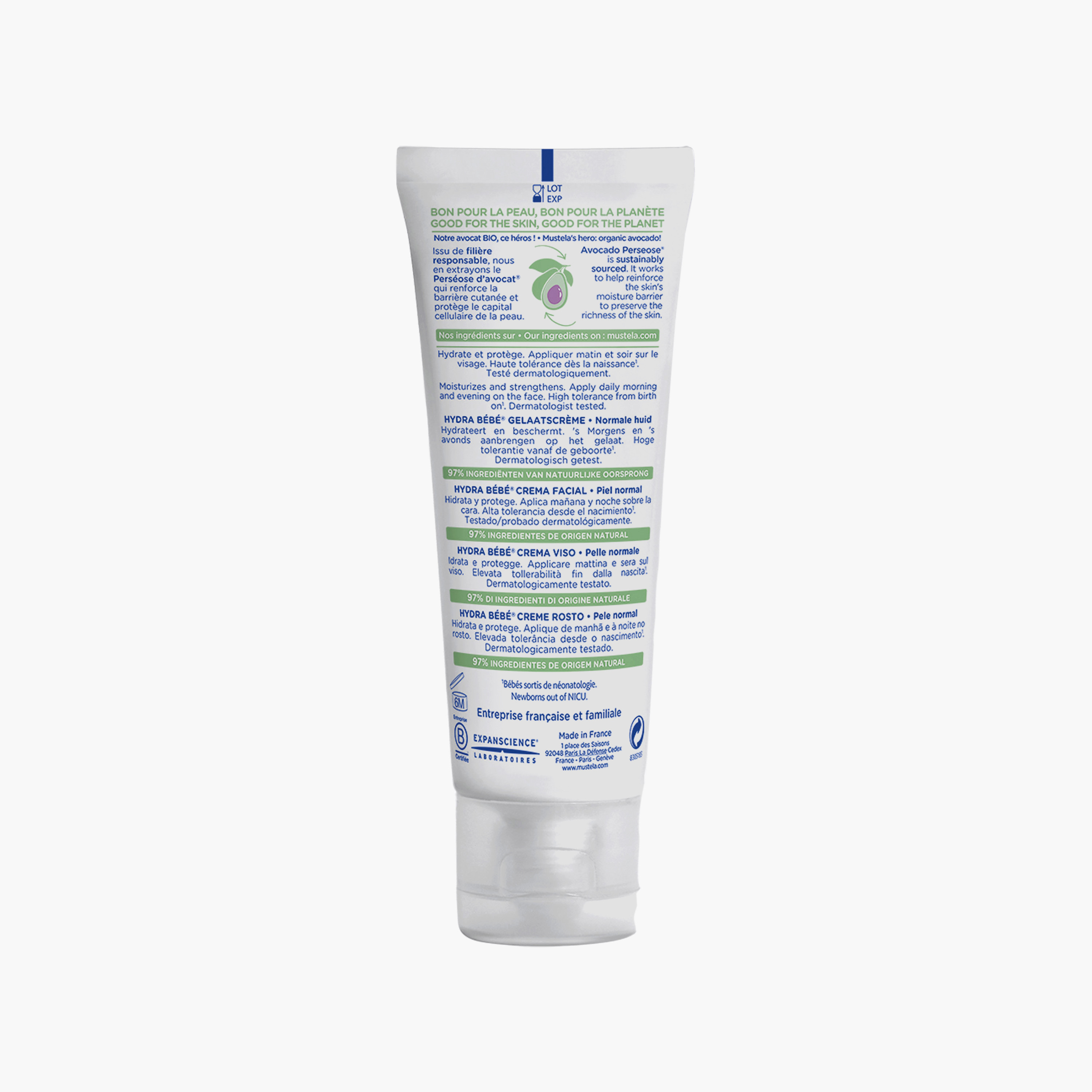 كريم وجه للأطفال بالأفوكادو المزروع عضوياً 40 مل من موستيلا بيبي-baby-bathandcare-hairbodyskincare-lotionsandcreams-image-2