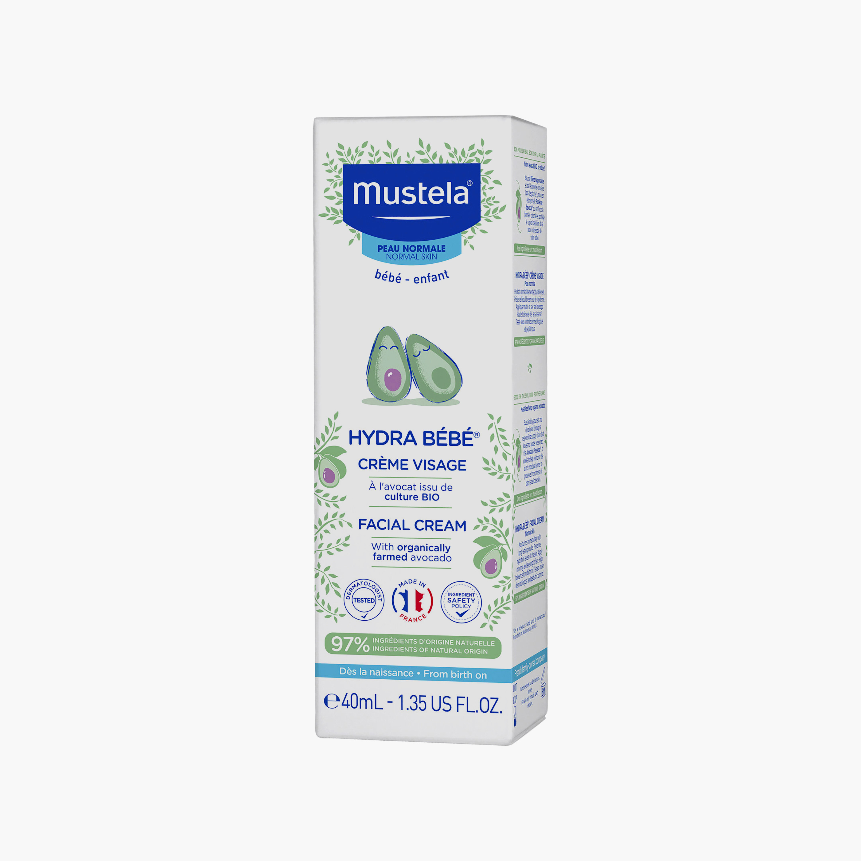 كريم وجه للأطفال بالأفوكادو المزروع عضوياً 40 مل من موستيلا بيبي-baby-bathandcare-hairbodyskincare-lotionsandcreams-image-4