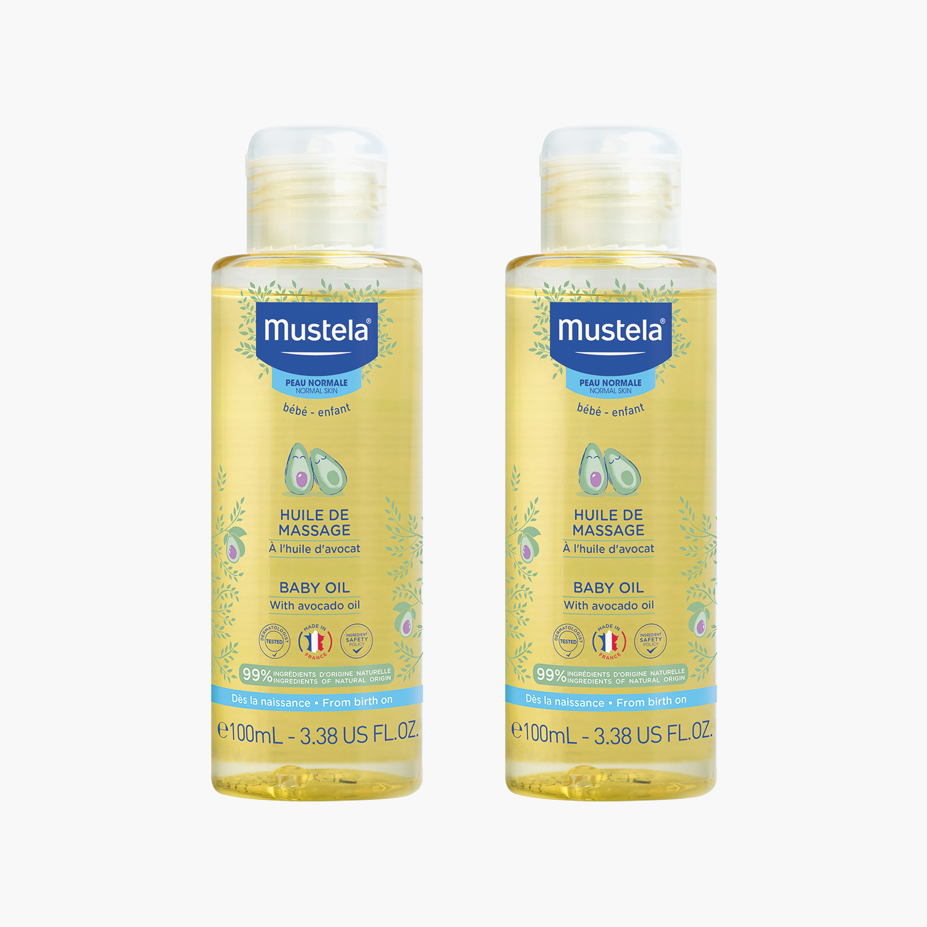 زيت تدليك للأطفال بزيت الأفوكادو 100 مل من موستيلا-baby-bathandcare-hairbodyskincare-babyoil-image-2
