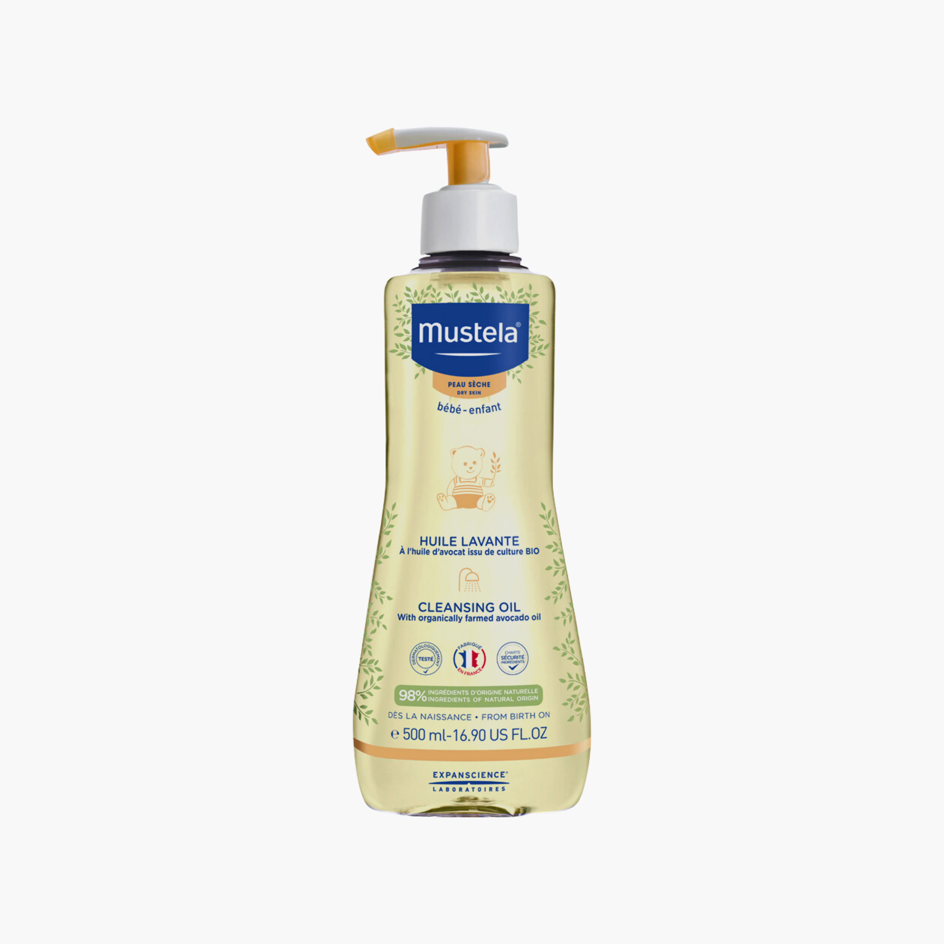 زيت منظف بزيت الأفوكادو - 500 مل من موستيلا-baby-bathandcare-hairbodyskincare-babyoil-image-1