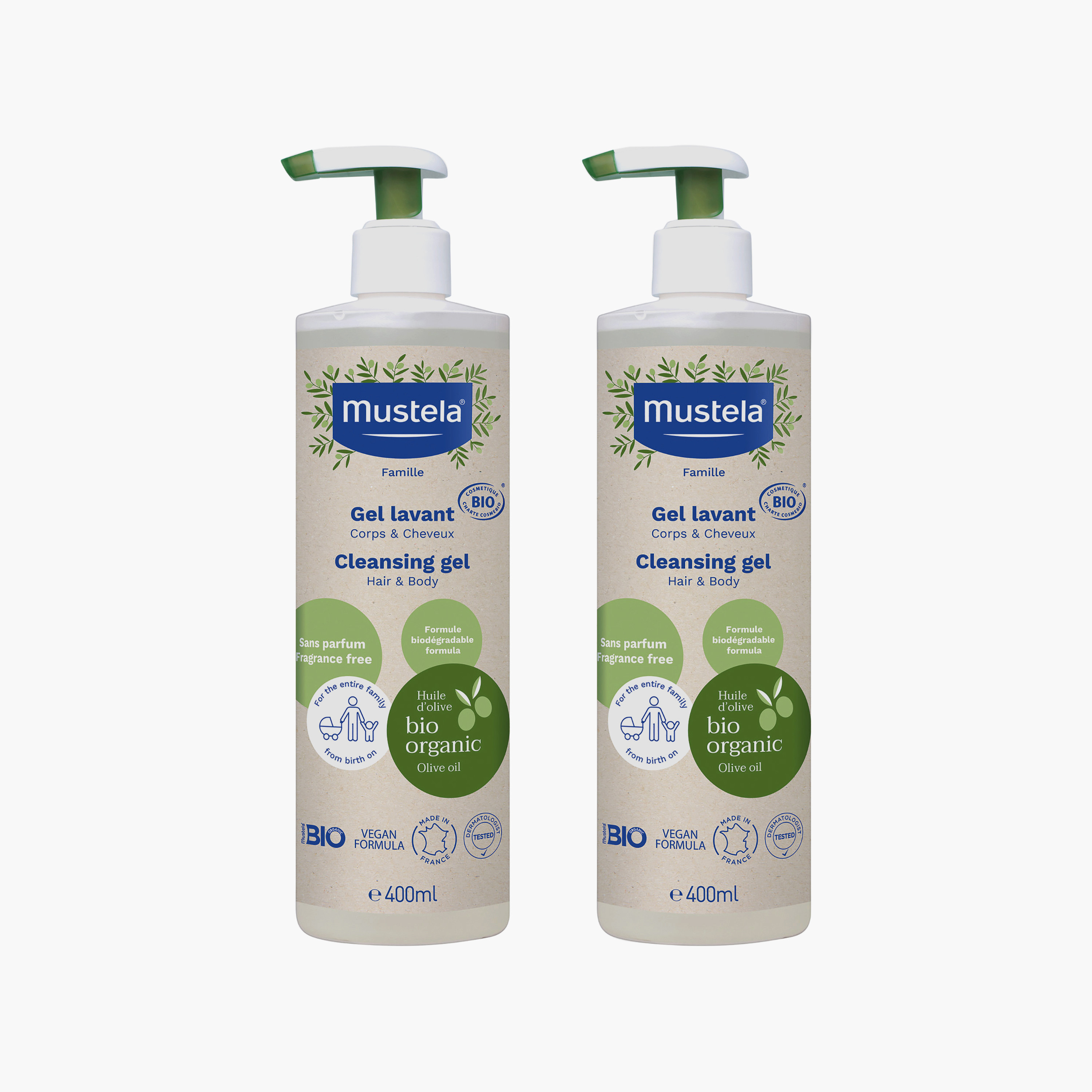جل منظف للشعر والجسم 400 مل من موستيلا-baby-bathandcare-hairbodyskincare-bodywashandsoaps-image-3
