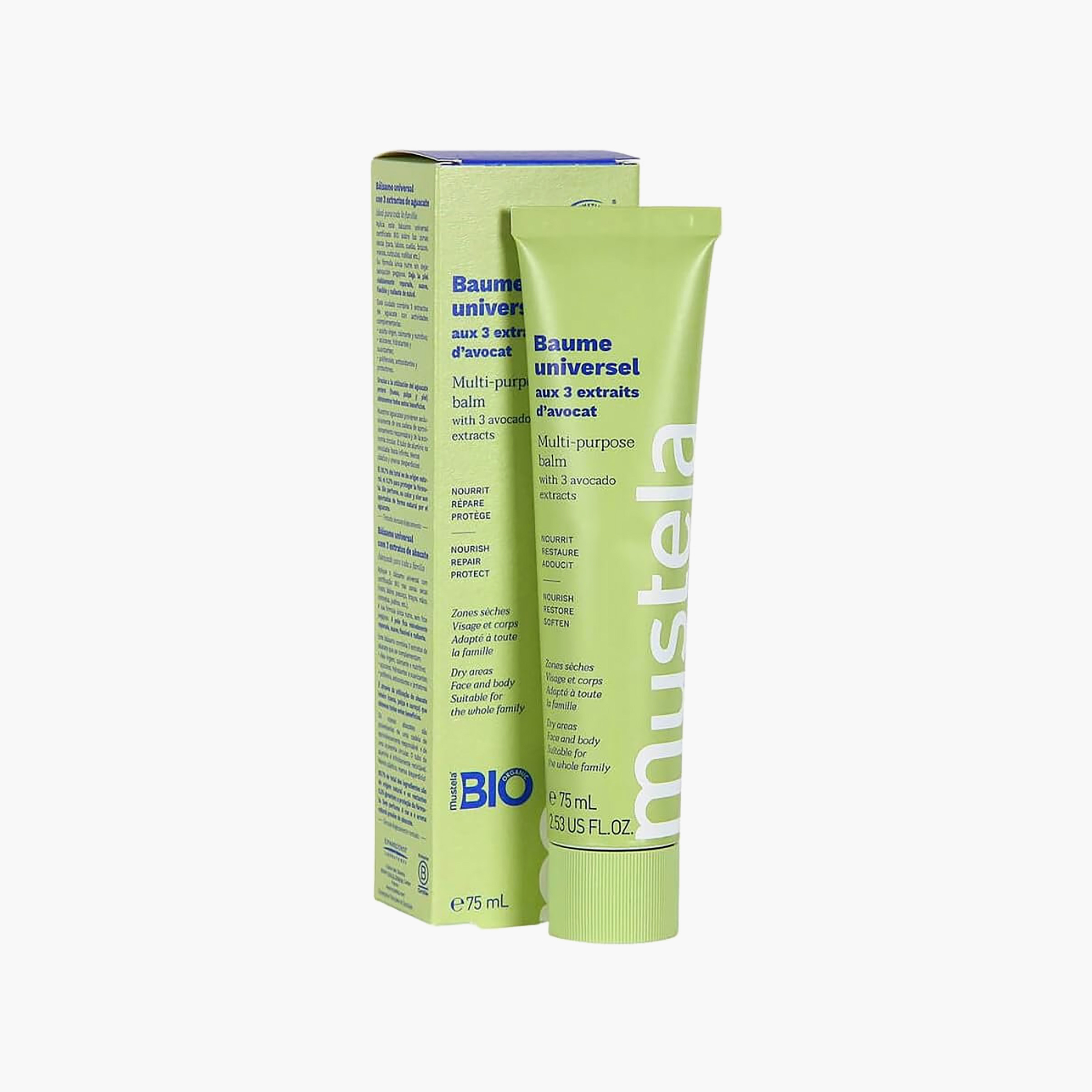 بلسم متعدد الاستخدامات بـ 3 خلاصات أفوكادو 75 مل من موستيلا-baby-bathandcare-hairbodyskincare-lotionsandcreams-image-2
