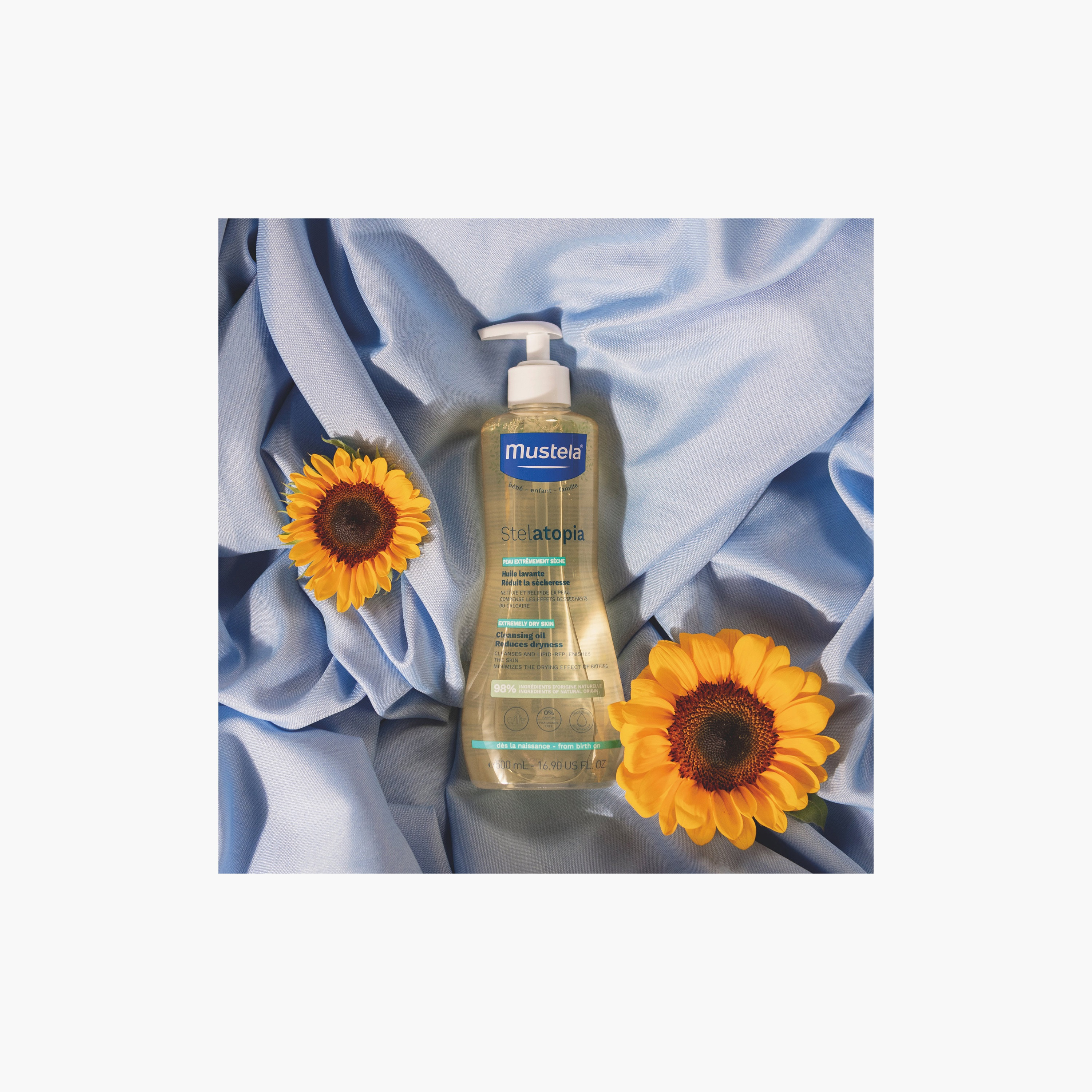 زيت استحمام منظف يقلل الجفاف ستيلاتوبيا 500 مل من موستيلا-baby-bathandcare-hairbodyskincare-babyoil-image-3