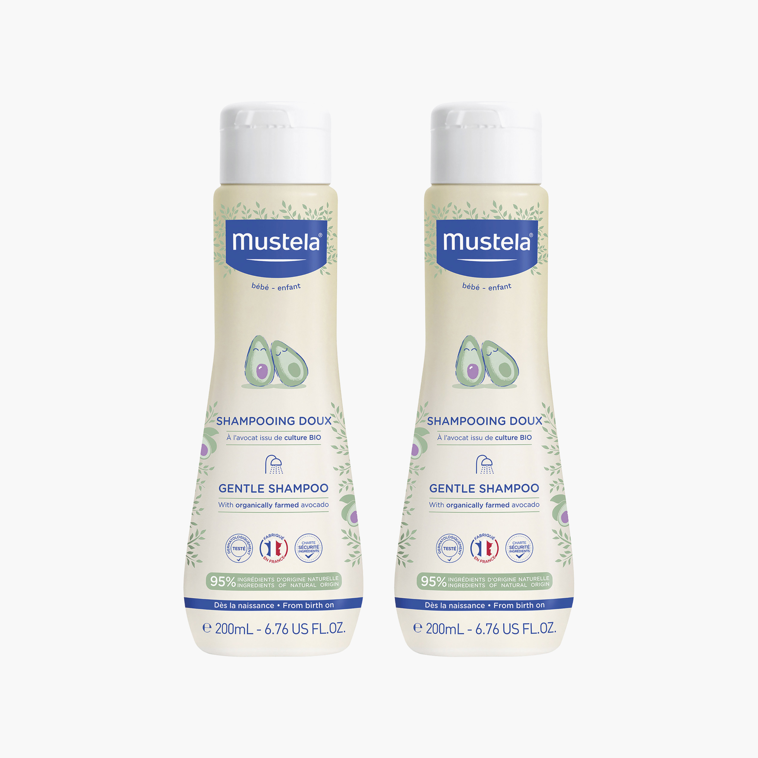 شامبو لطيف بالأفوكادو المزروع عضوياً - 200 مل من موستيلا-baby-bathandcare-hairbodyskincare-shampooandconditioner-image-2