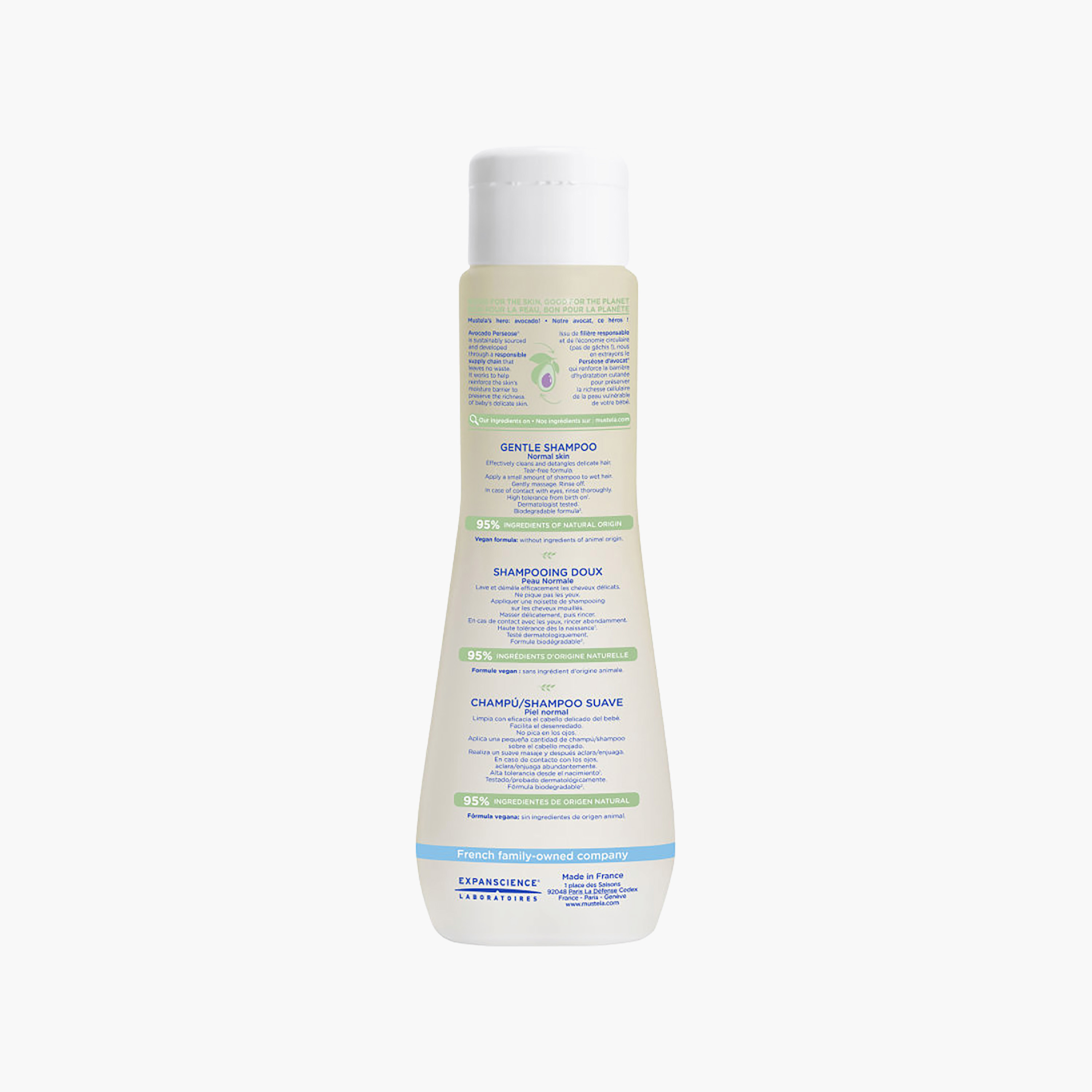 شامبو لطيف بالأفوكادو المزروع عضوياً - 200 مل من موستيلا-baby-bathandcare-hairbodyskincare-shampooandconditioner-image-4