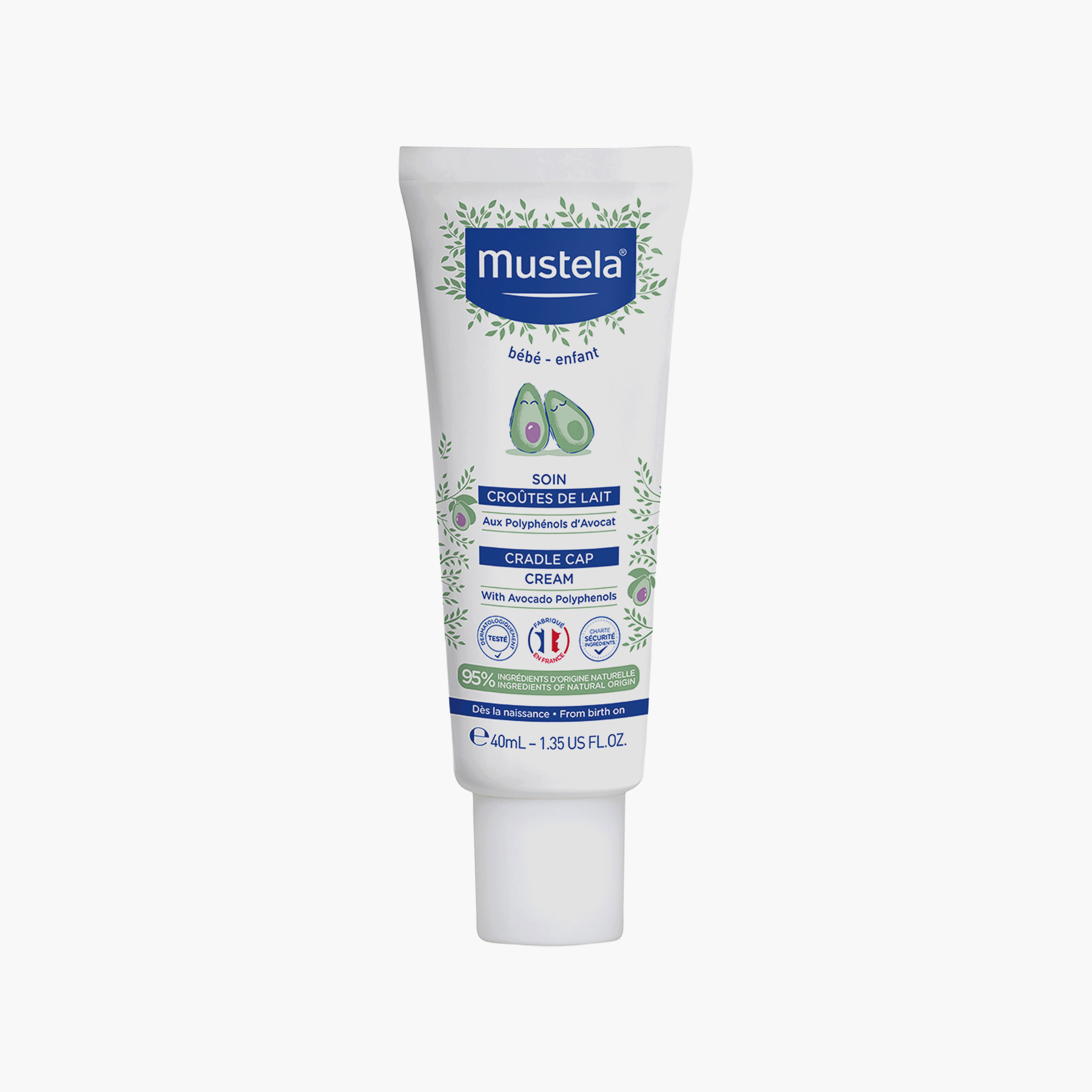 كريم قشرة الرأس بعديدات الفينول من الأفوكادو - 40 مل من موستيلا-baby-bathandcare-hairbodyskincare-lotionsandcreams-image-1