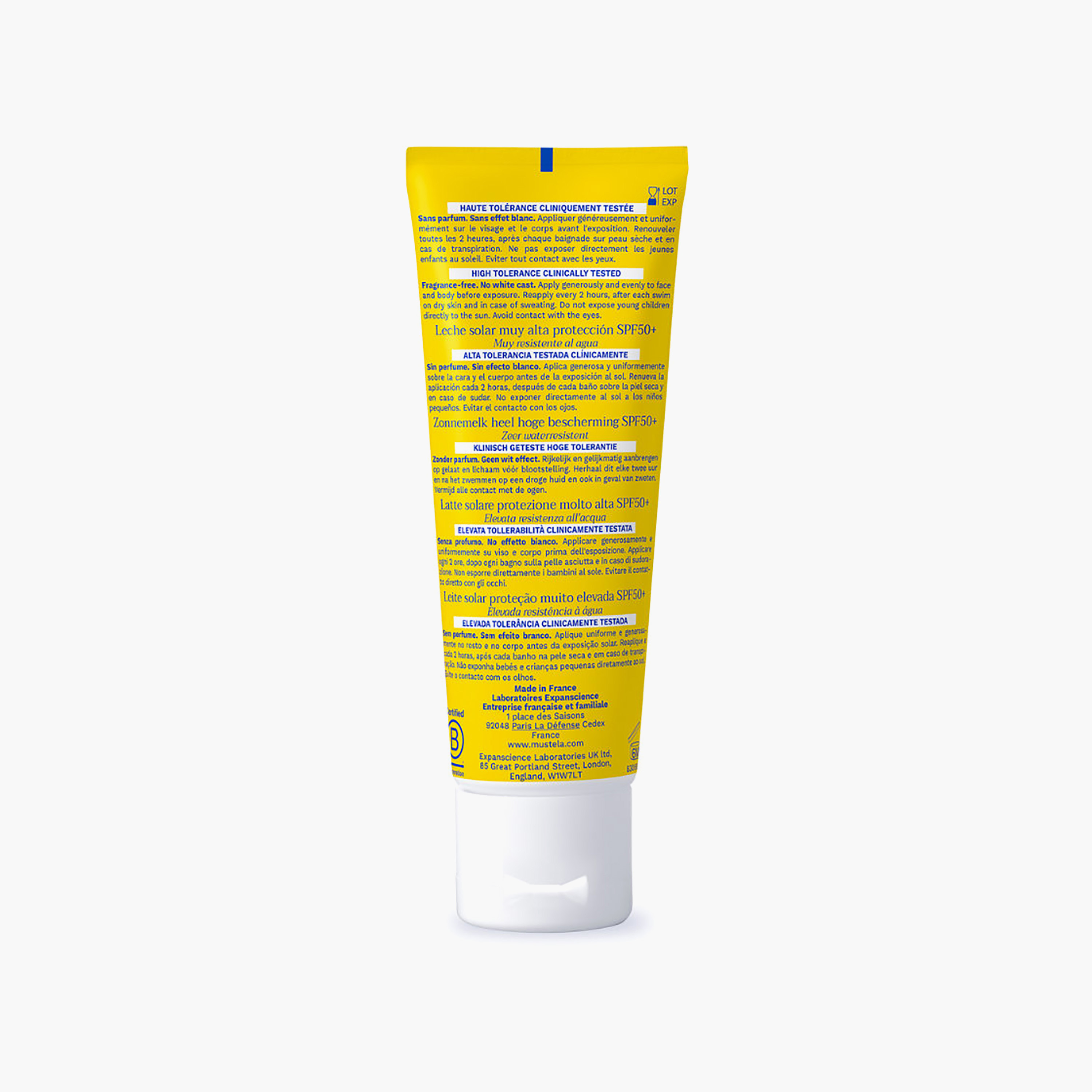 لوشن حماية عالية من الشمس بعامل حماية SPF 50+ مقاوم جداً للماء 40 مل من موستيلا-baby-bathandcare-hairbodyskincare-sunscreen-image-2