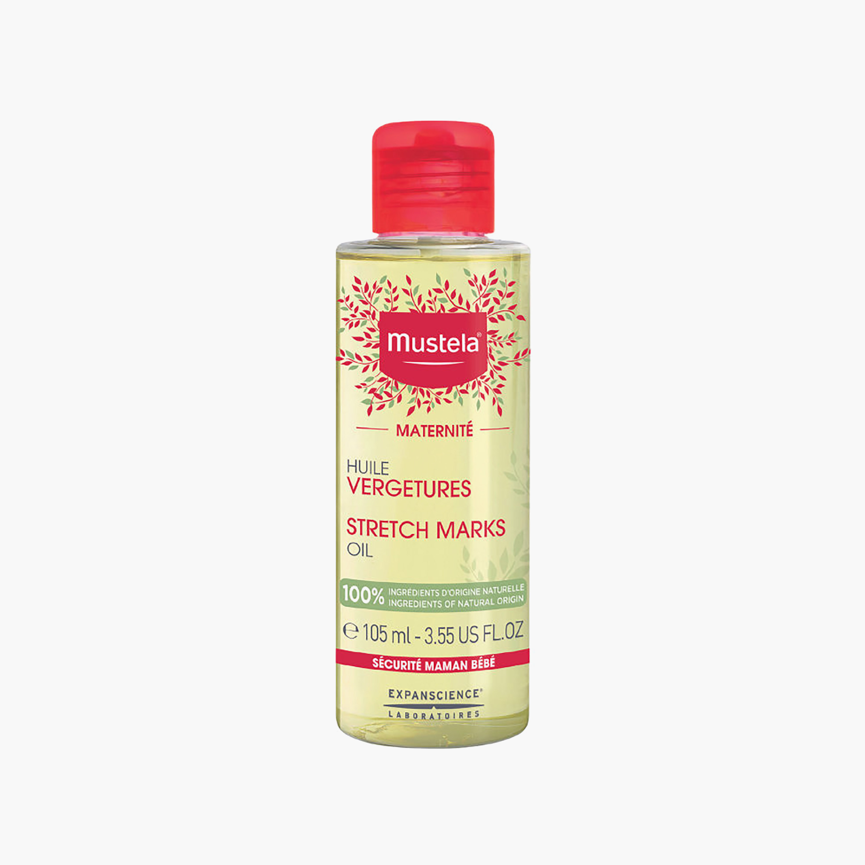 زيت علامات التمدد للحوامل بمكونات طبيعية المصدر 100% - 105 مل من موستيلا ماترنيتيه-baby-bathandcare-hairbodyskincare-babyoil-image-1