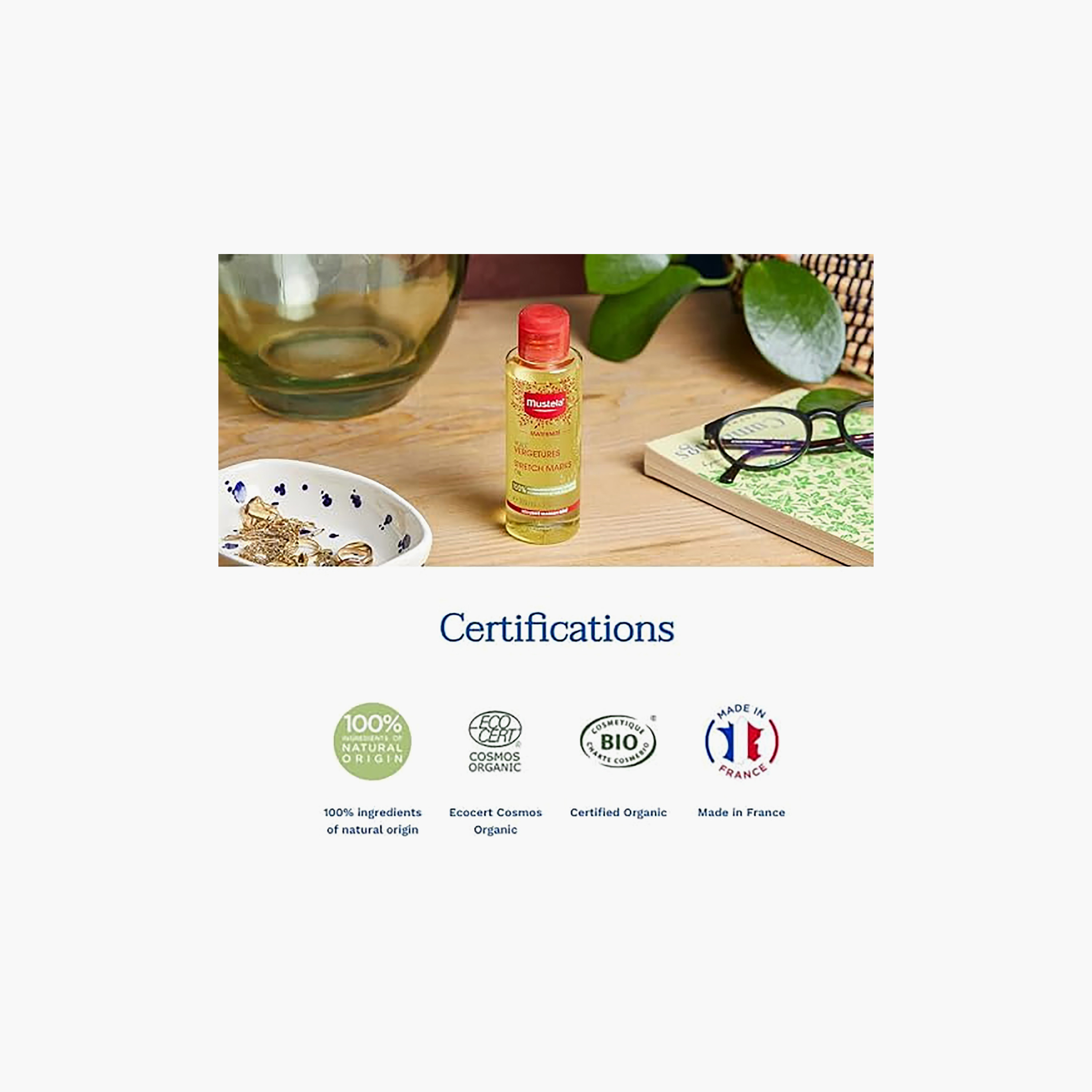 زيت علامات التمدد للحوامل بمكونات طبيعية المصدر 100% - 105 مل من موستيلا ماترنيتيه-baby-bathandcare-hairbodyskincare-babyoil-image-3