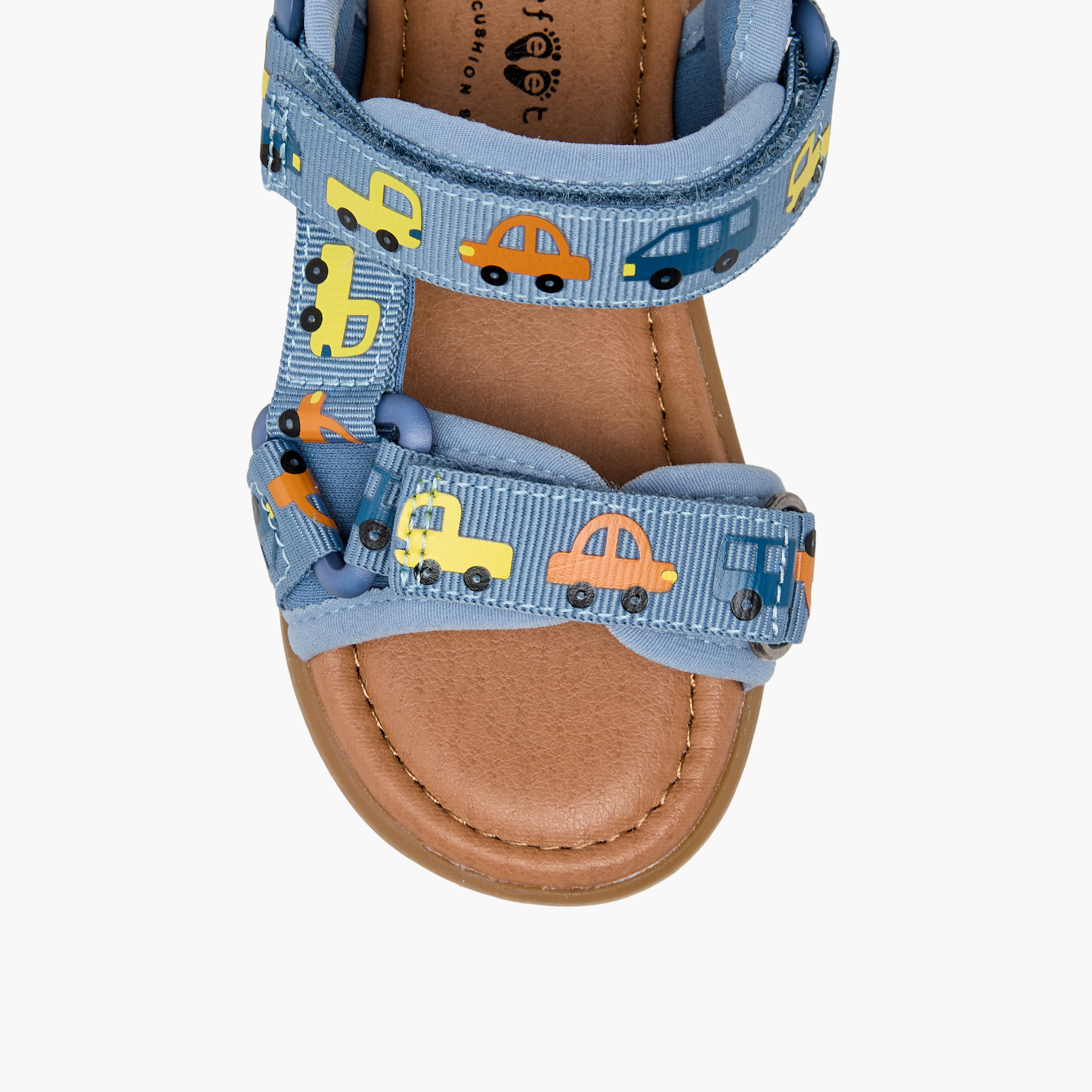 Barefeet Boys Car Print Sandals-boys-shoes-sandals-image-3