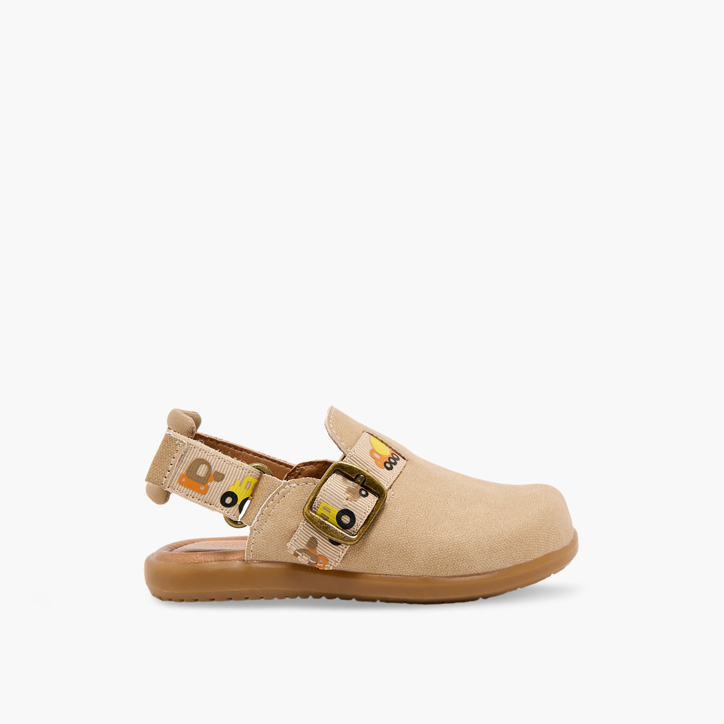 Barefeet Closed Toe Sandals with Vehicle Print-baby-boys-shoes-closedshoes-image-2