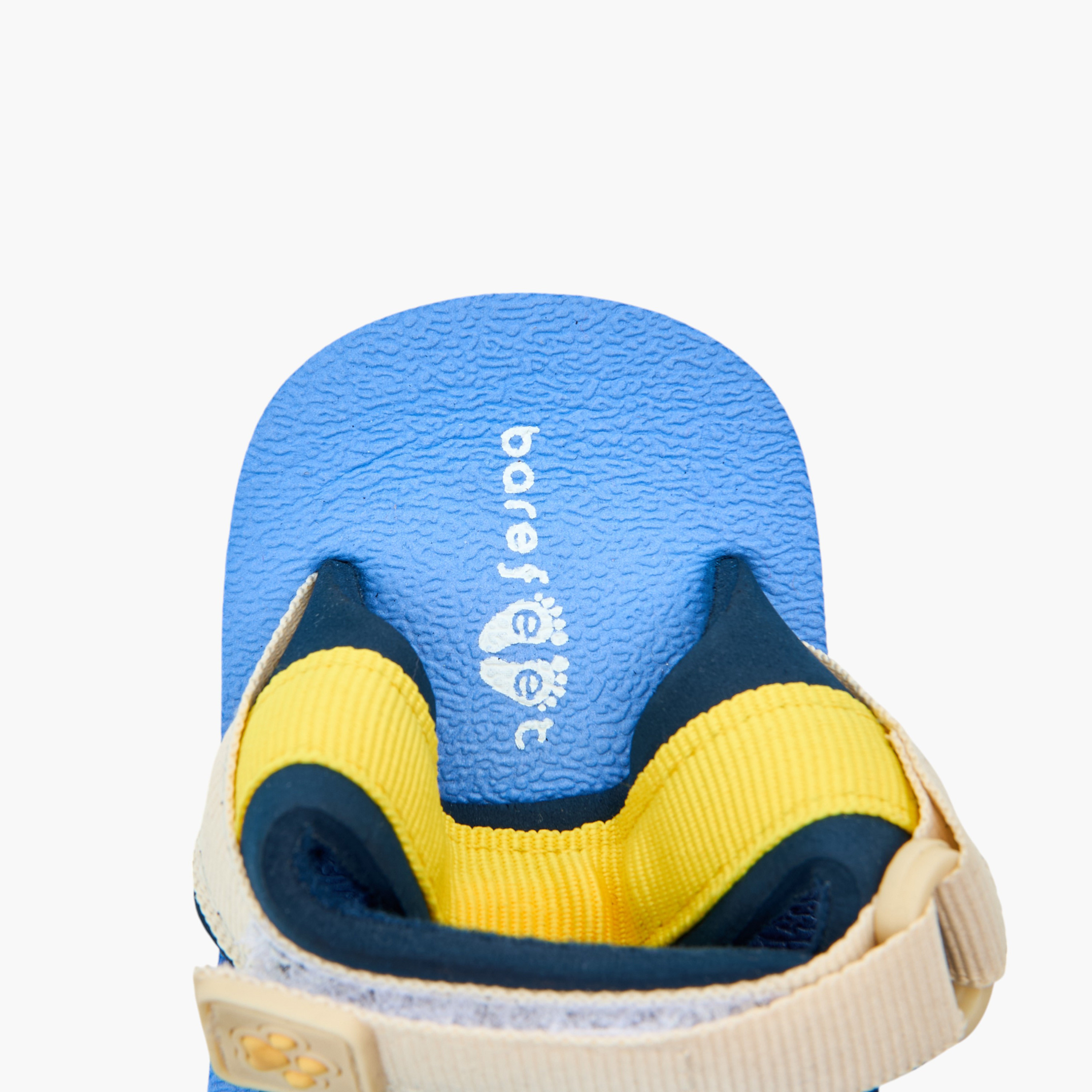 Barefeet Logo Print Floaters with Hook and Loop Closure-baby-boys-shoes-sandals-image-5