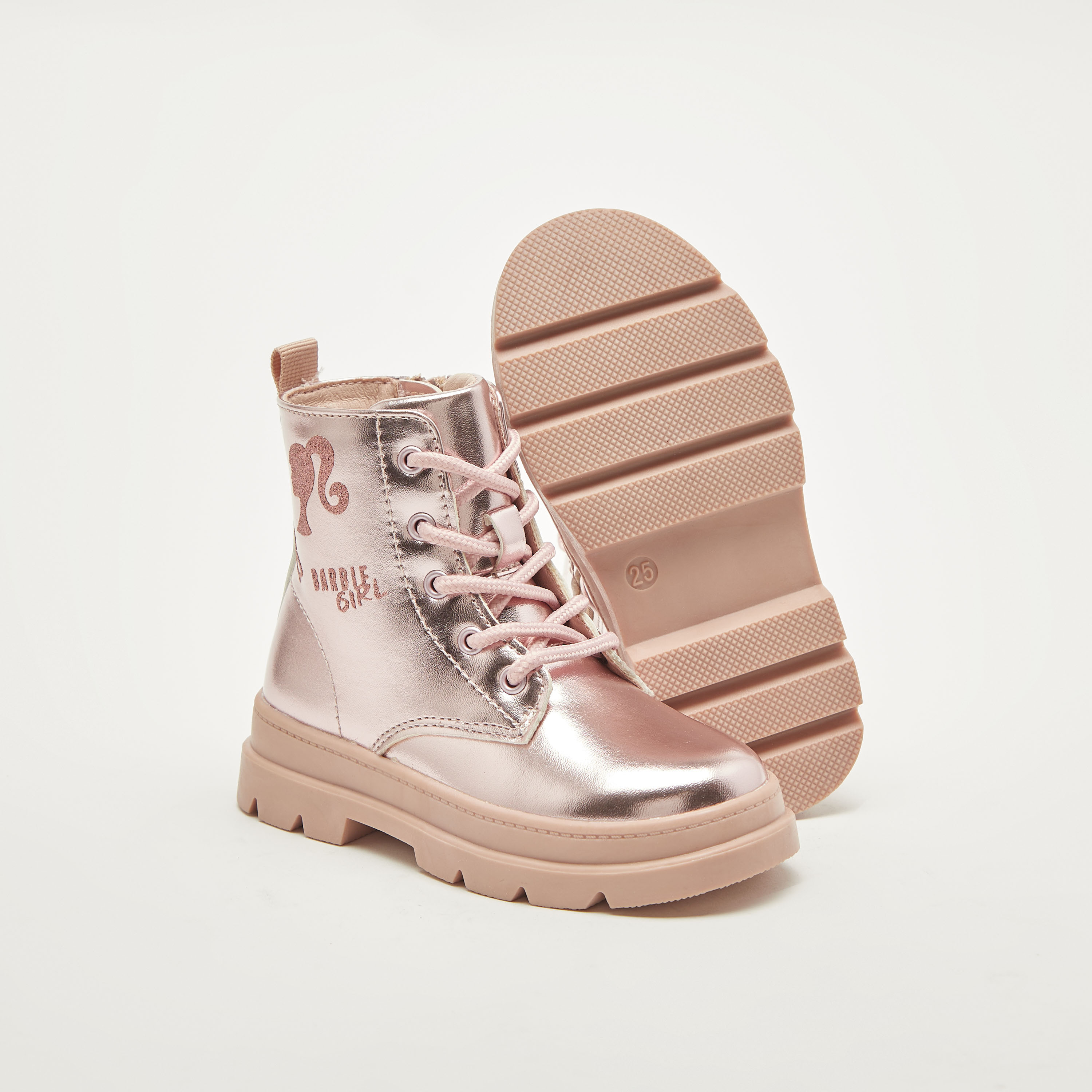 بوت بطول الكاحل ورباط إغلاق وطبعات باربي-girls-shoes-boots-image-4