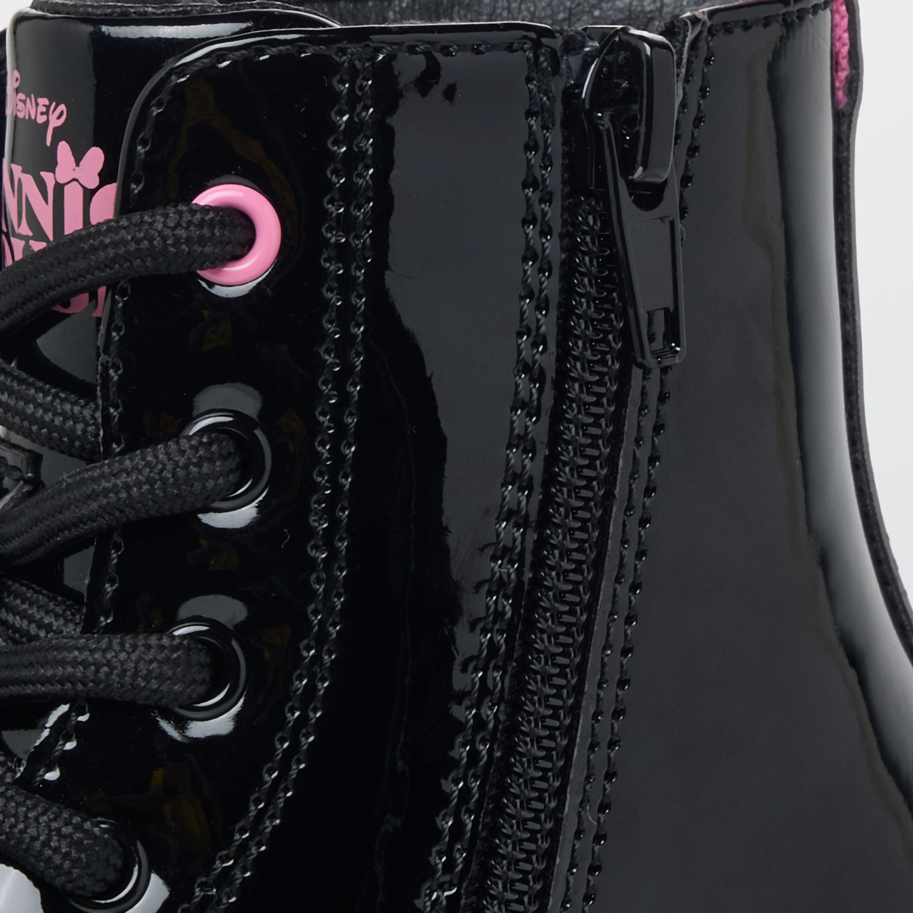 Disney Minnie Mouse Print Ankle Boots with Zip Closure-girls-shoes-boots-image-5