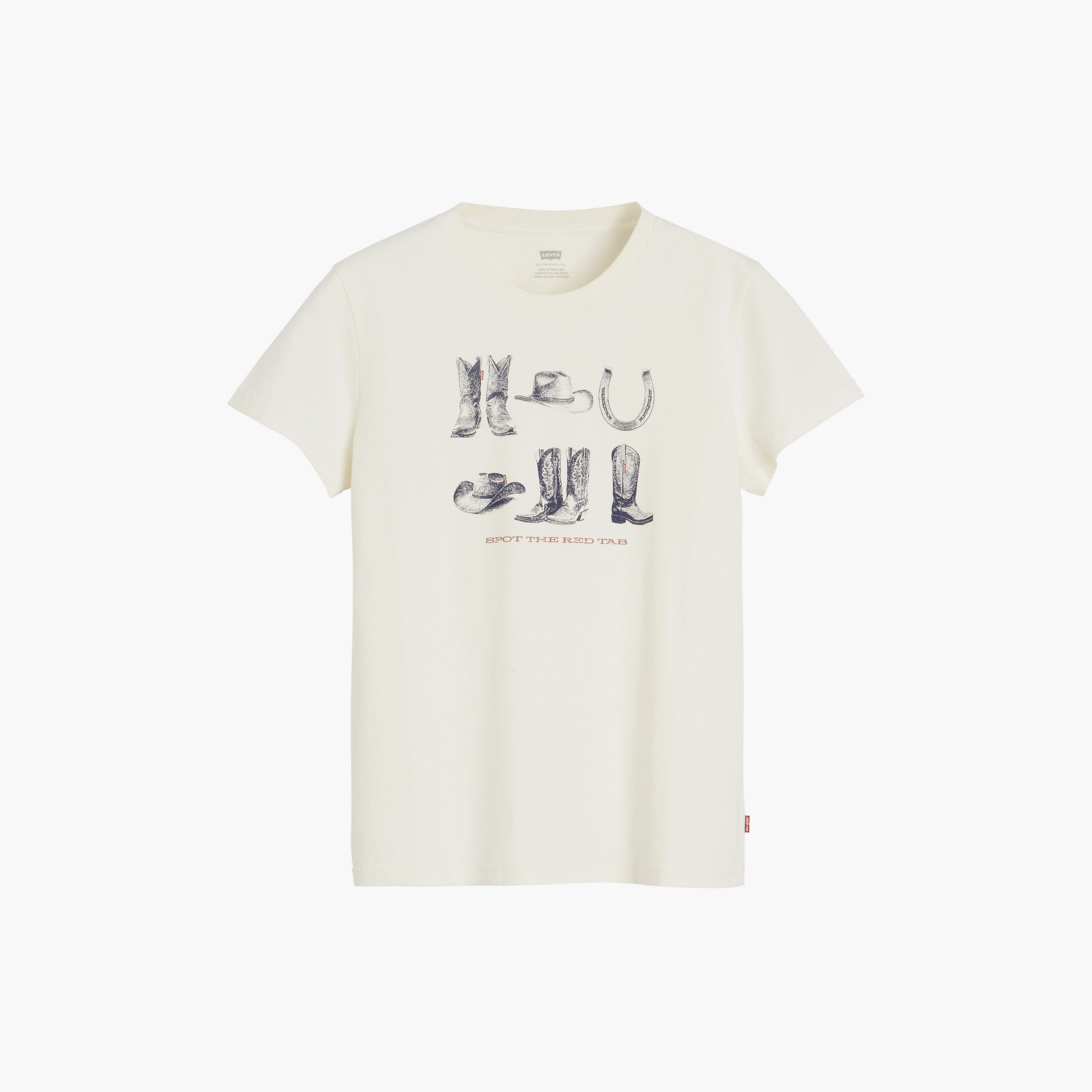 تي شيرت نسائي بطبعة جرافيك وياقة دائرية وأكمام قصيرة من ليفايس-women-clothing-tshirts-image-5