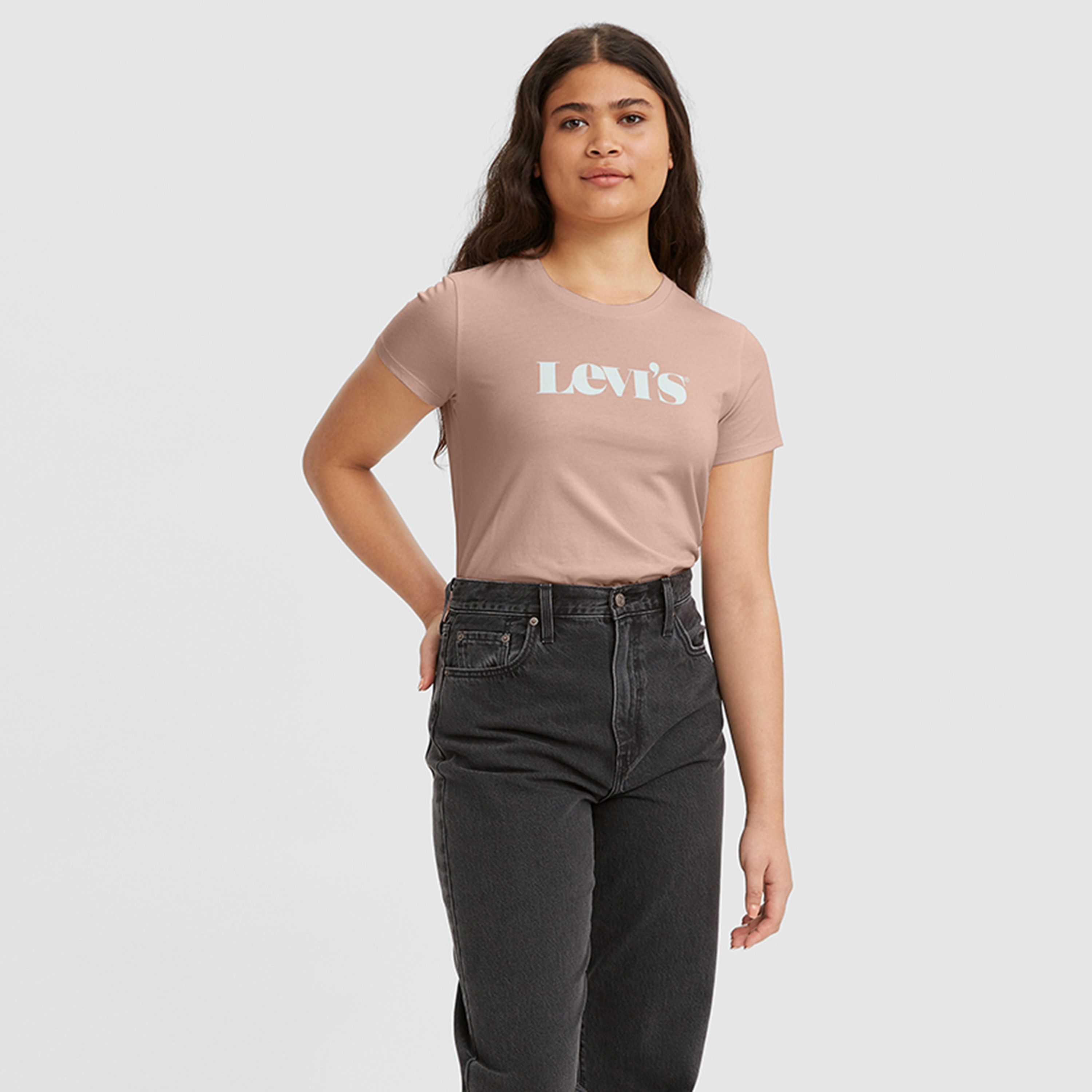 Levi's Logo Round Neck Short Sleeves Women's T-Shirt-women-clothing-tshirts-image-1