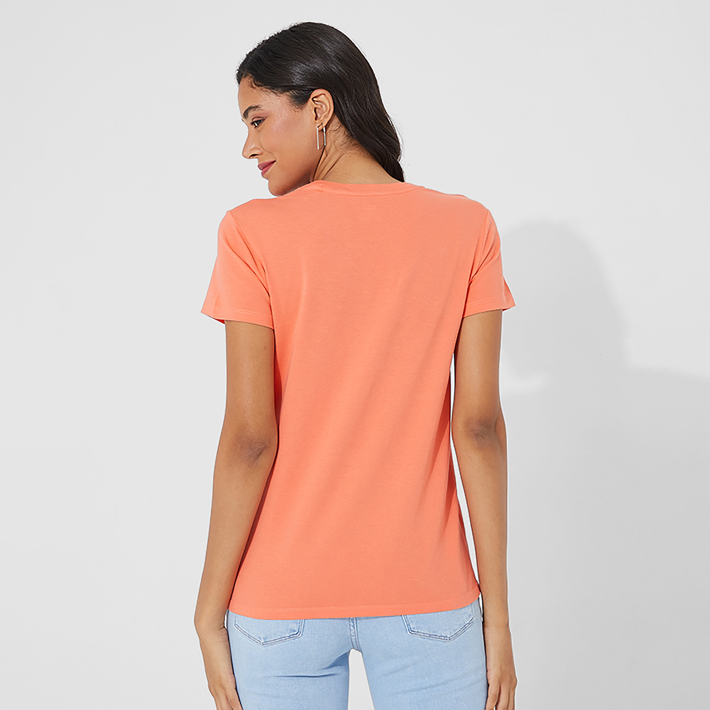 Levi's Logo Crew Neck Short Sleeves T-Shirt-women-clothing-tshirts-image-2