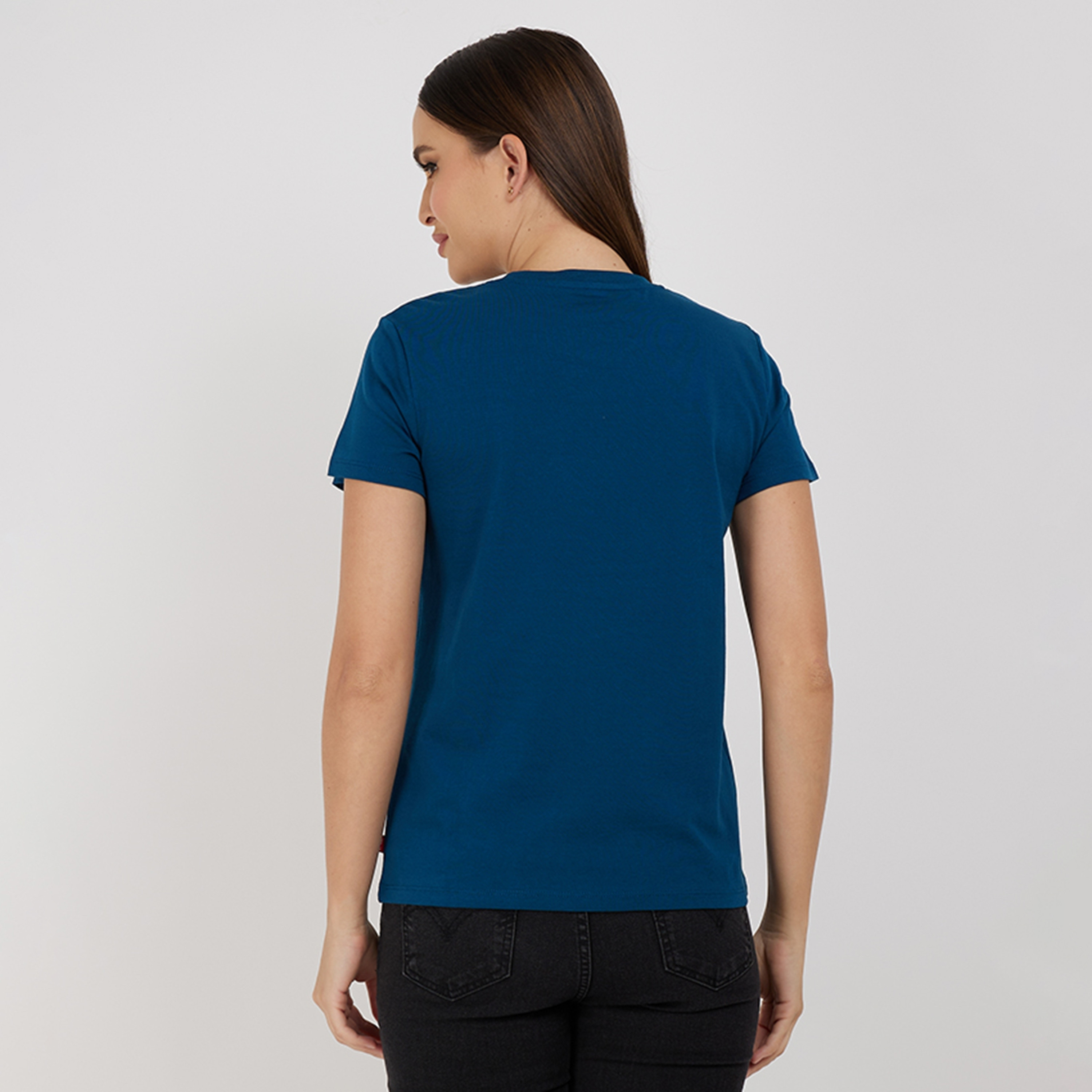 Levi's Logo Printed Crew Neck Short Sleeves T-Shirt-women-clothing-tshirts-image-4