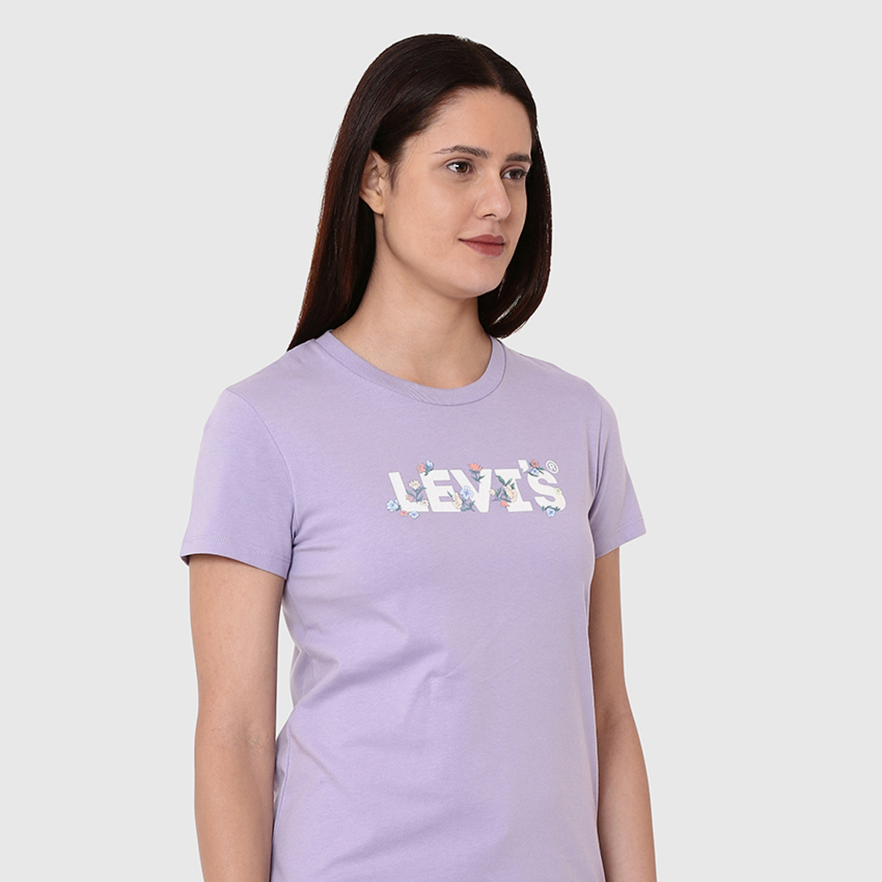 Levi's Printed Crew Neck Short Sleeves Women's T-Shirt-women-clothing-tshirts-image-1