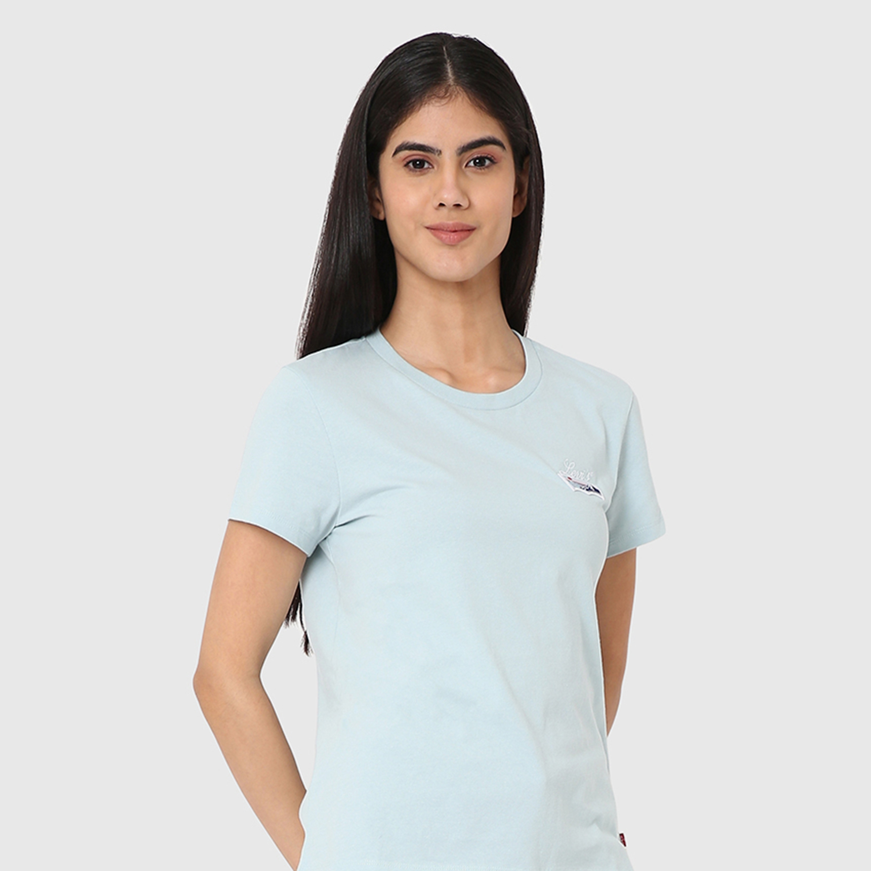 Levi's Plain Crew Neck Short Sleeves Women's T-Shirt-women-clothing-tshirts-image-3