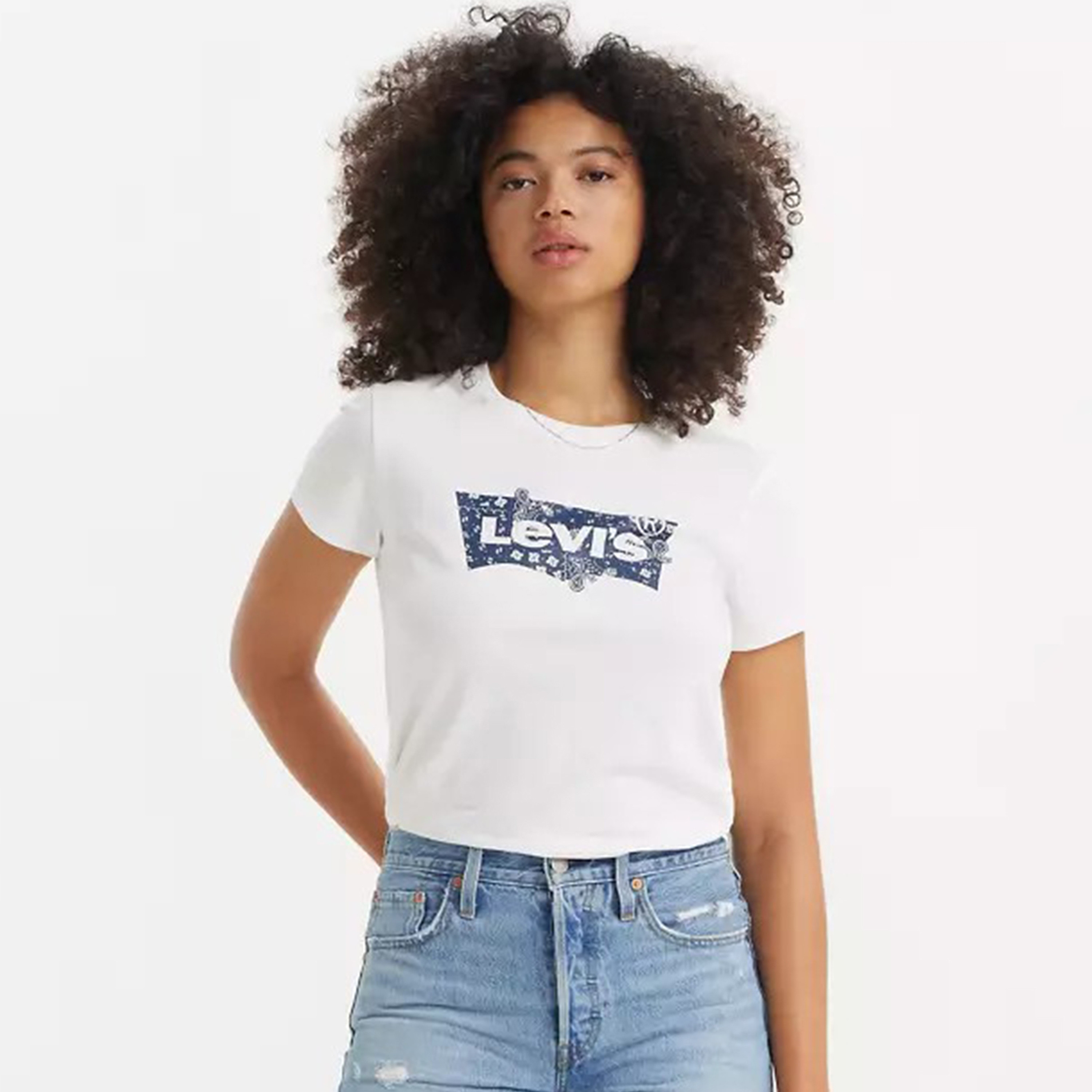 Levi's Logo Crew Neck Short Sleeves Women's T-Shirt-women-clothing-tshirts-image-1