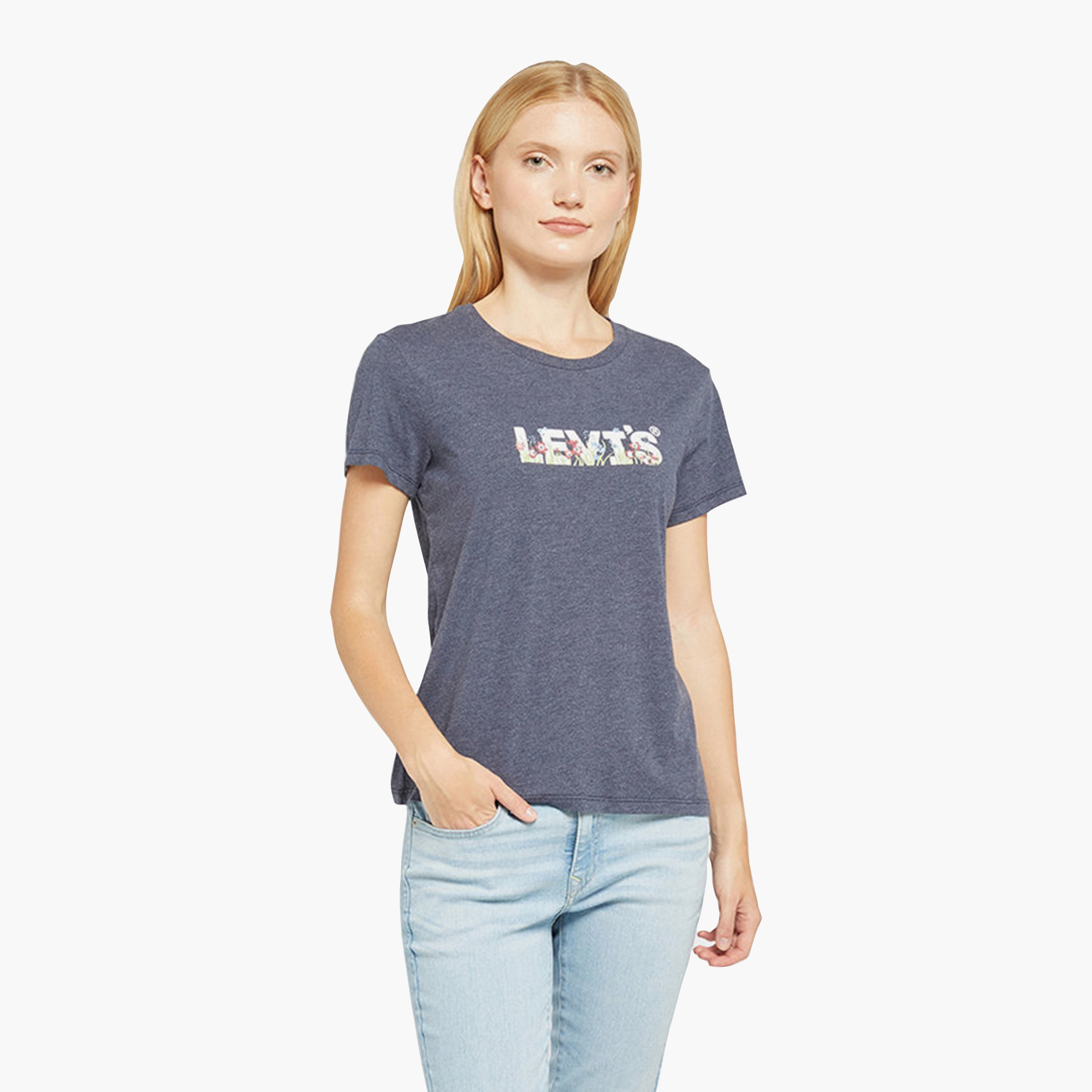 Levi's Graphic Print Crew Neck Short Sleeves Women's T-Shirt-women-clothing-tshirts-image-1